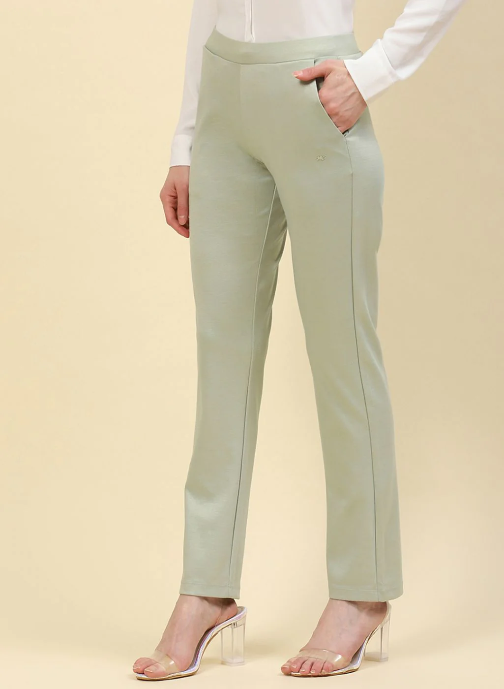 Women Green Regular Fit Lower - Image 3