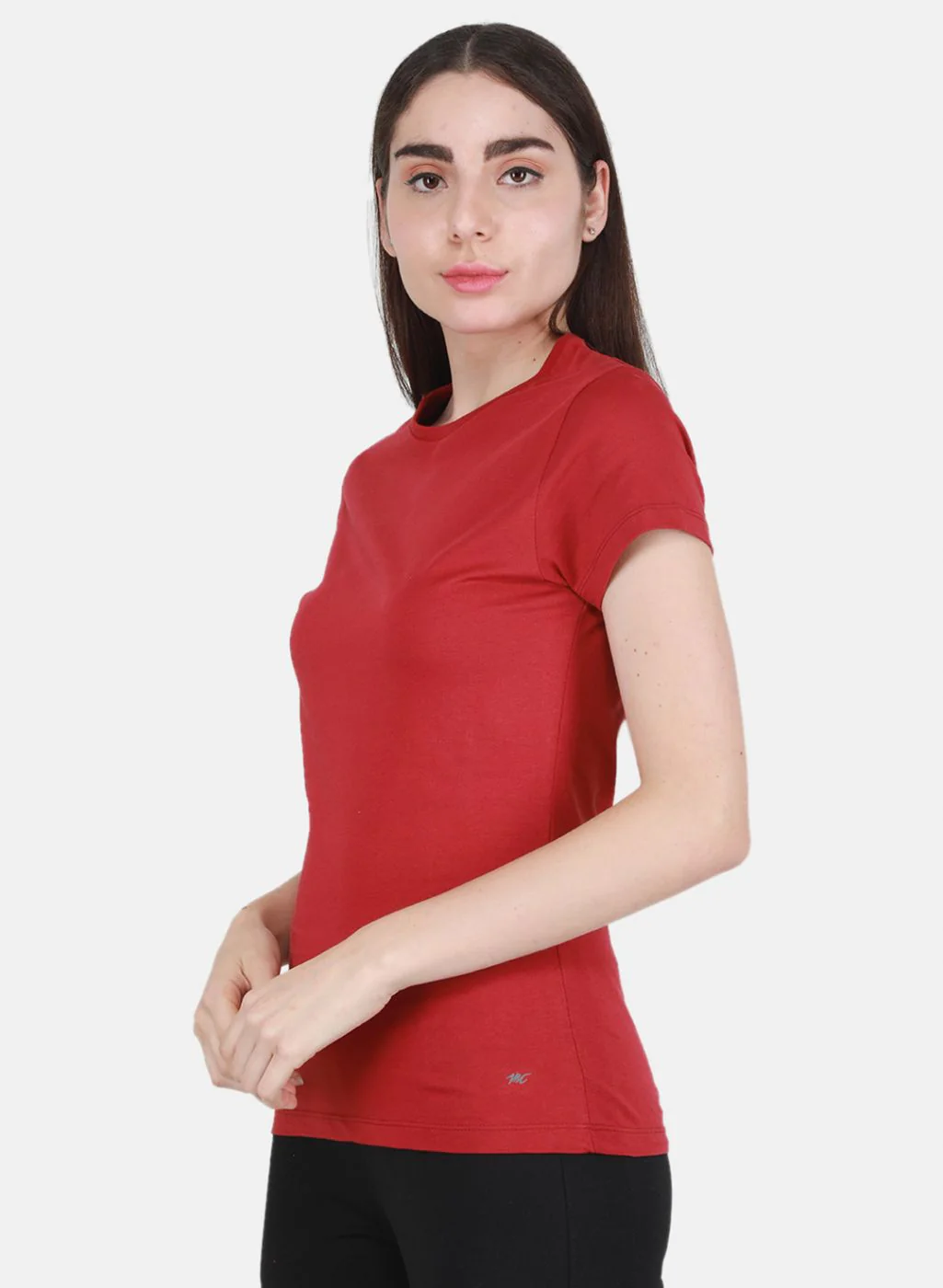 Women Maroon & Black Solid Top 2 Pc Set - Image 3