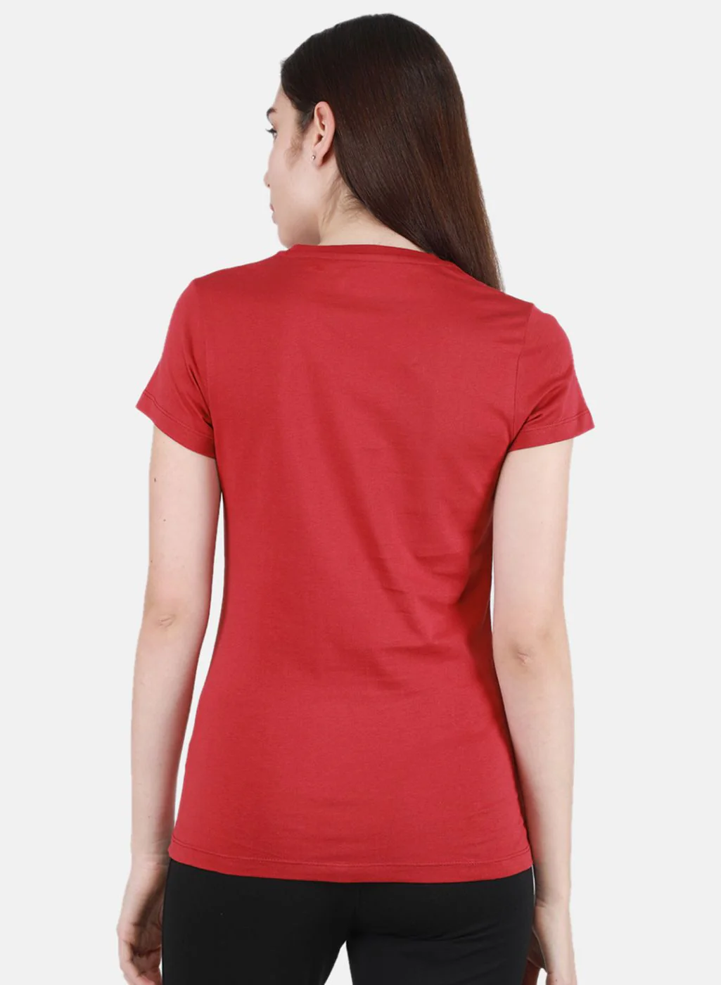 Women Maroon & Black Solid Top 2 Pc Set - Image 4