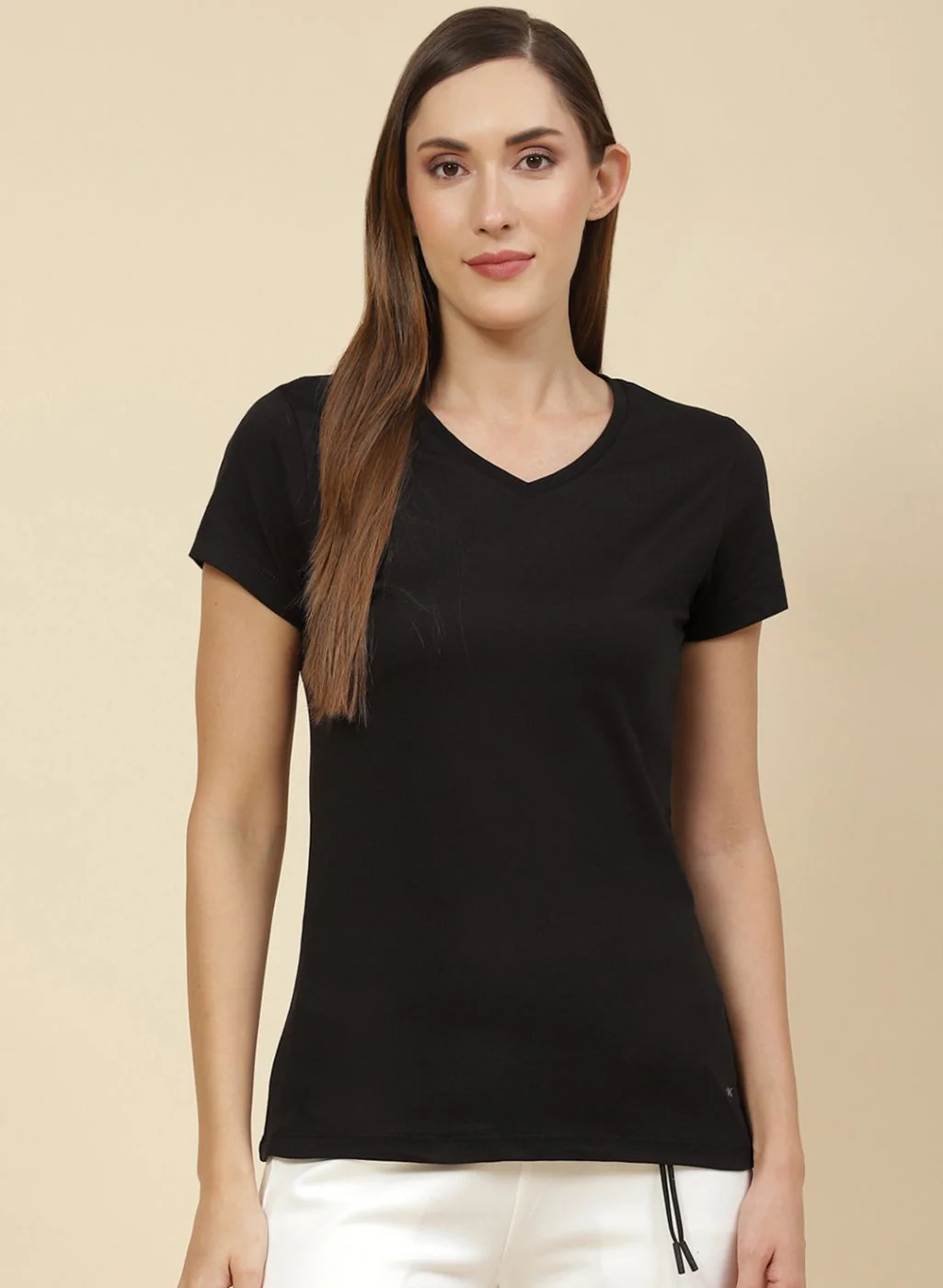 Women Maroon Plain Top 2 Pc Set - Image 2