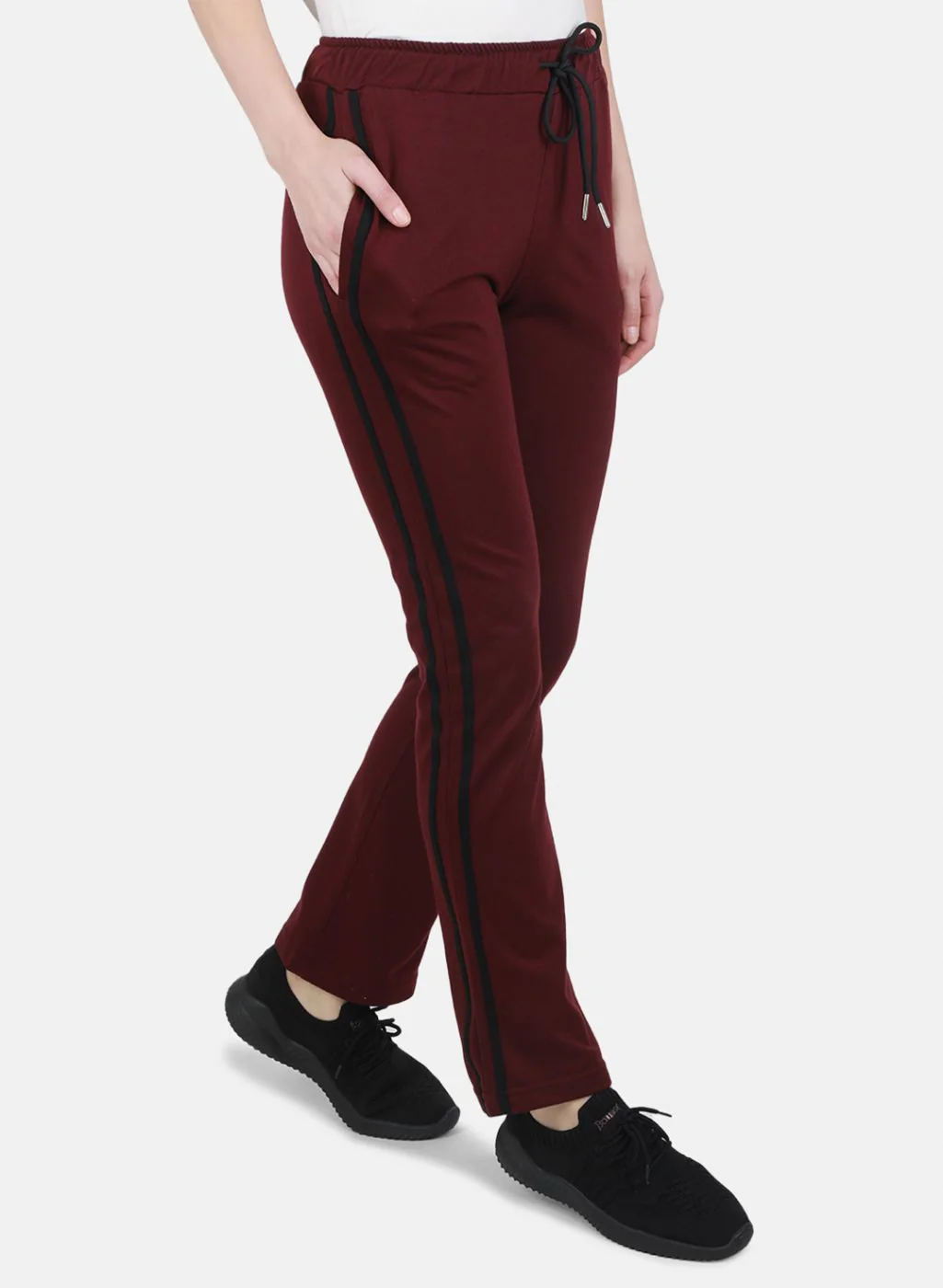 Women Maroon Regular Fit Lower - Image 6