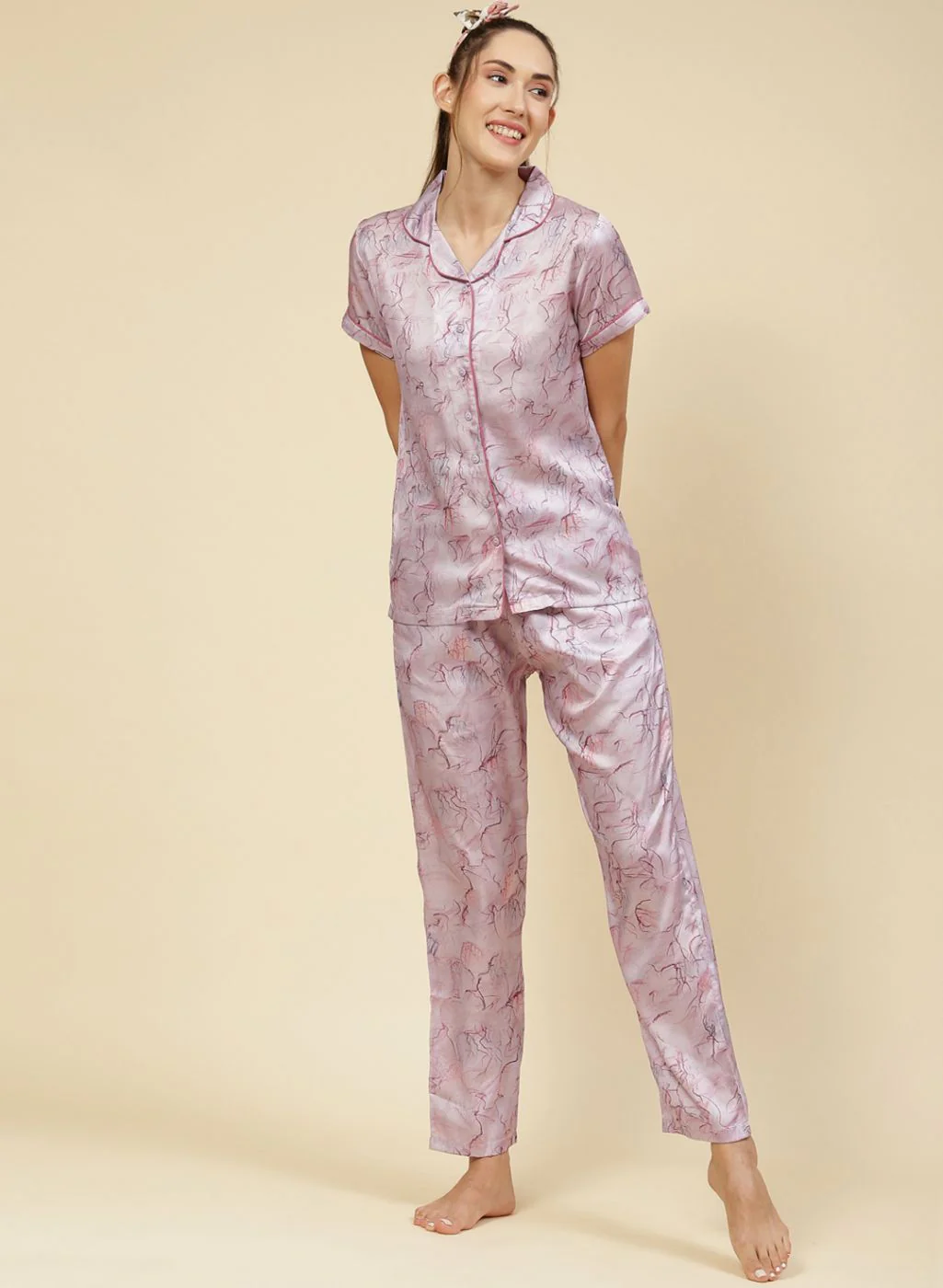 Women Multicolor Printed Lower Set - Image 2