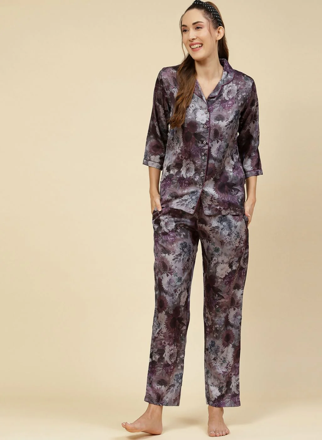 Women Multicolor Printed Lower Set - Image 2