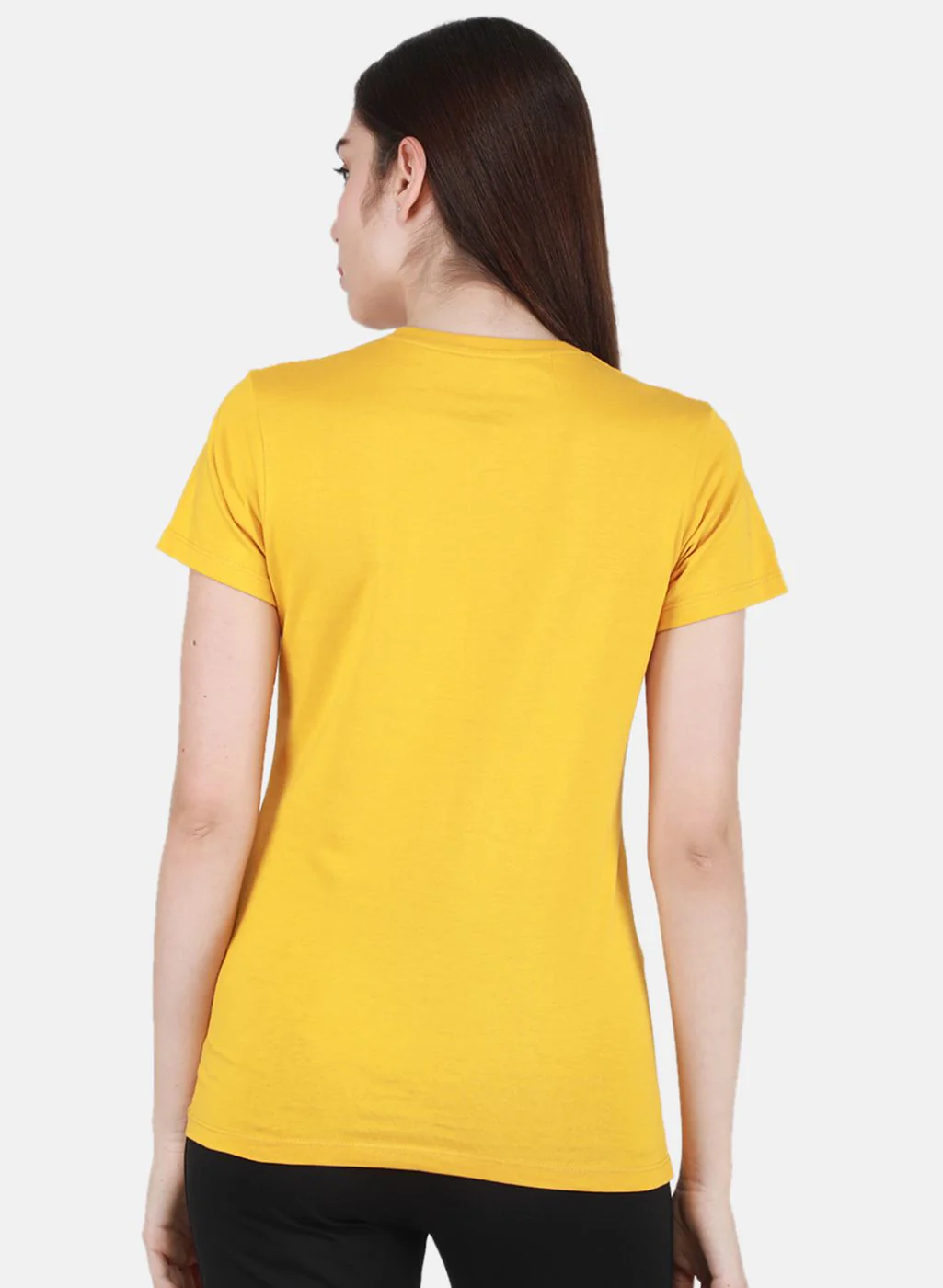 Women Mustard & Pink Printed Top 2 Pc Set - Image 4