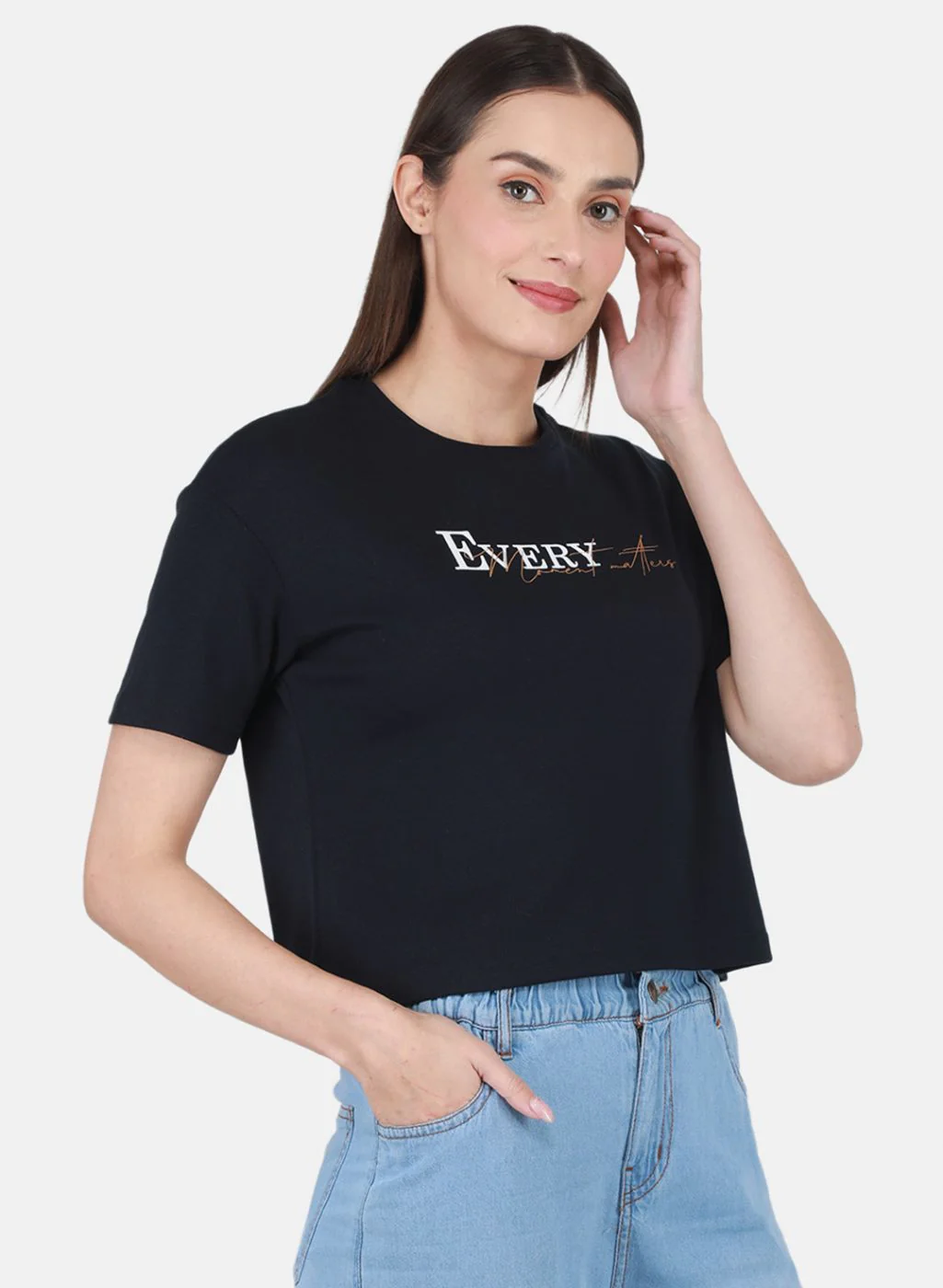 Women NAvy Blue Printed Top - Image 6