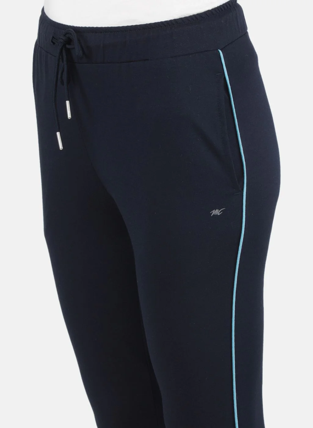 Women NAvy Blue Solid Capri - Image 5