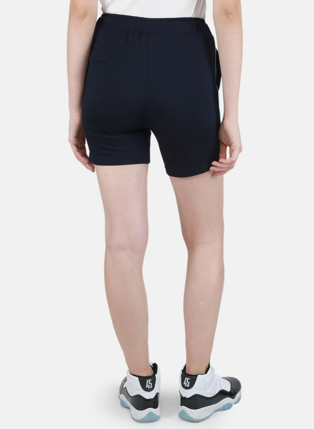 Women NAvy Blue Solid Short - Image 3