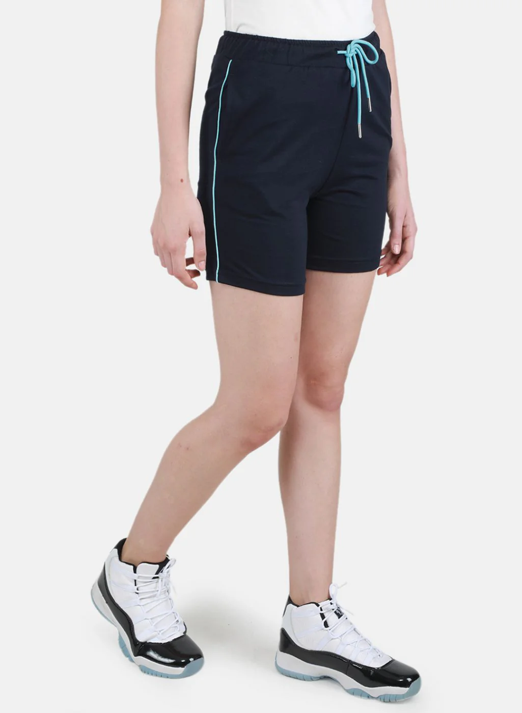 Women NAvy Blue Solid Short - Image 6