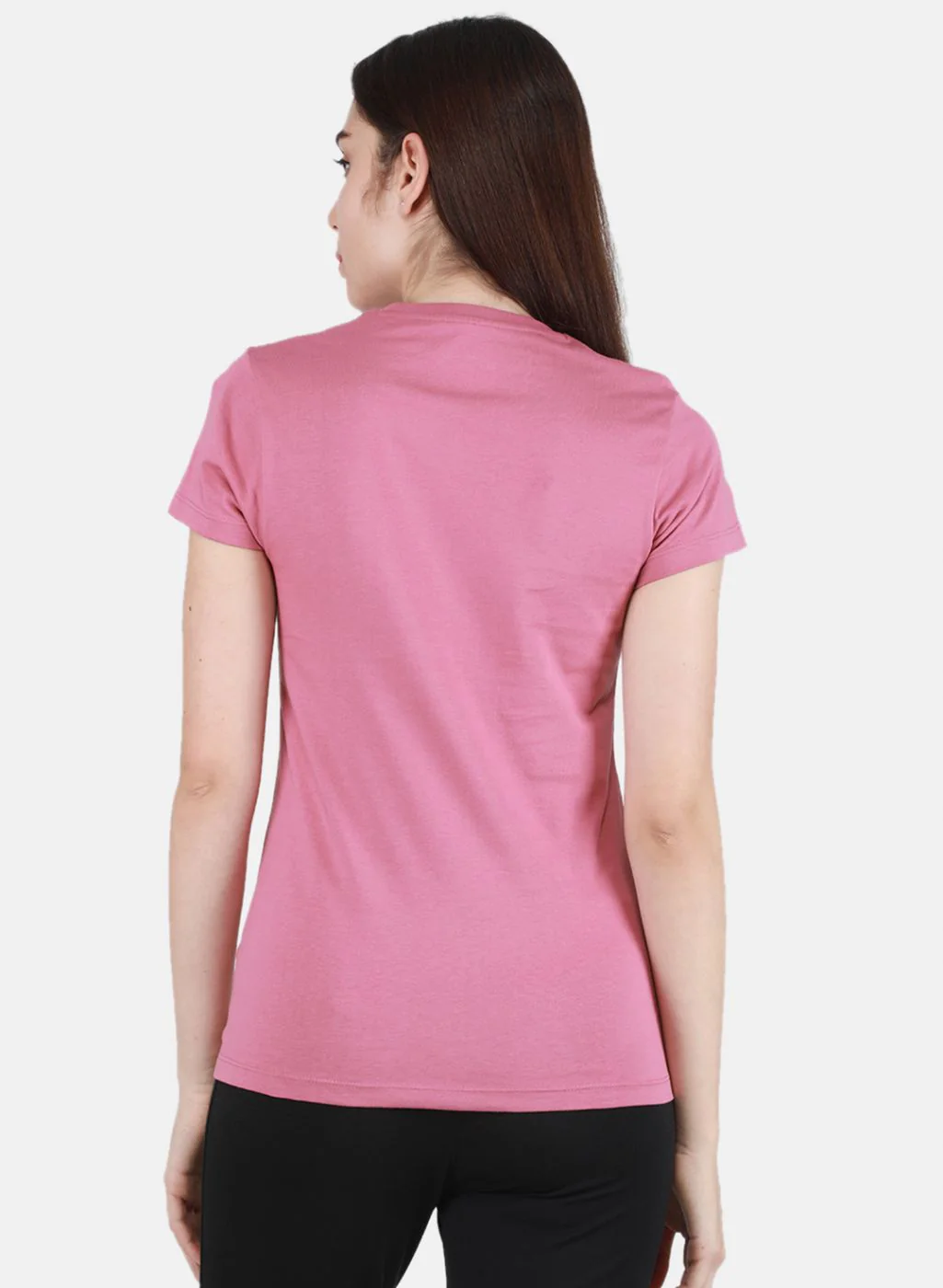Women Off White & Pink Solid Top 2 Pc Set - Image 4