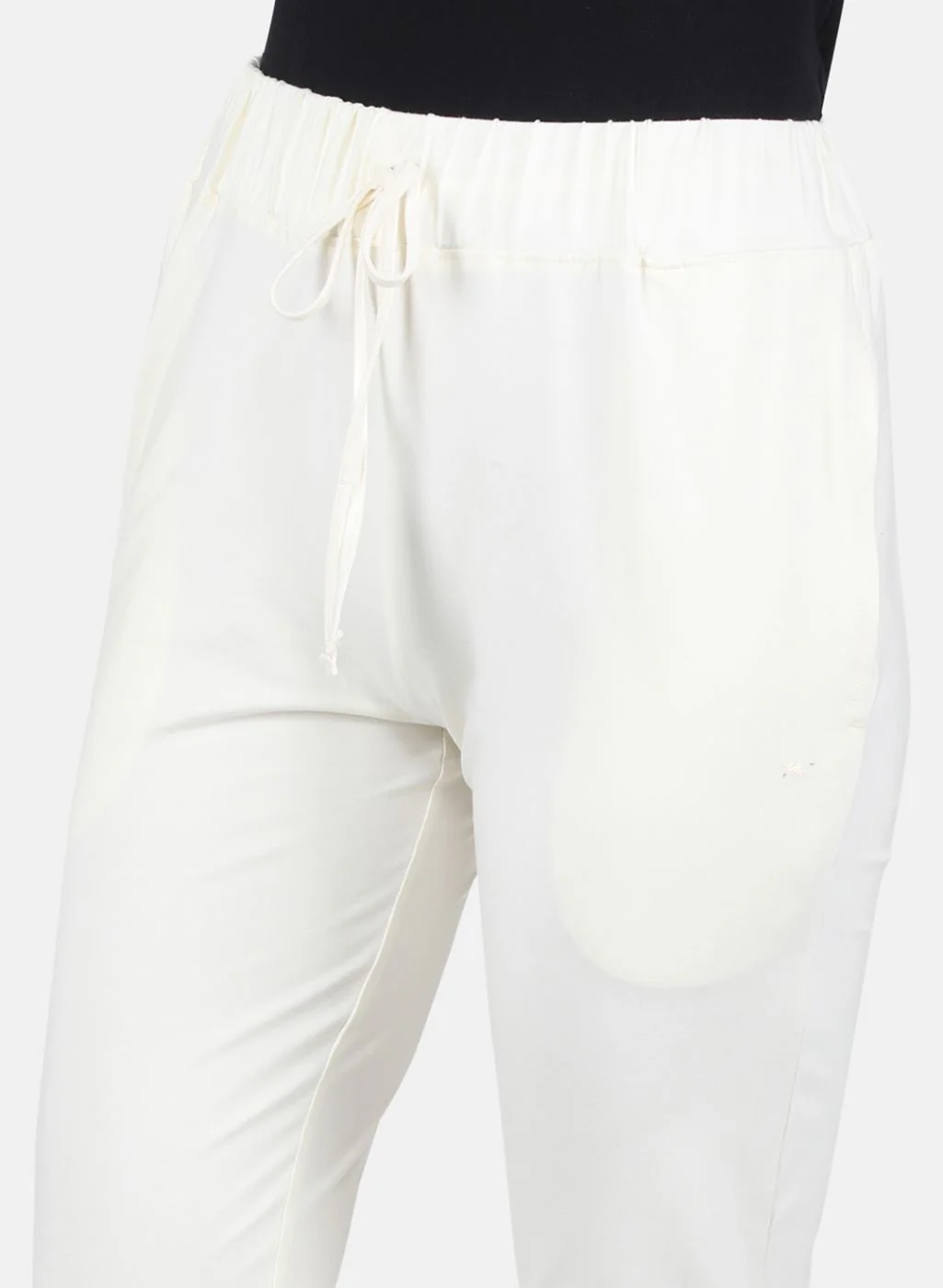 Women Off White Regular Fit Lower - Image 5