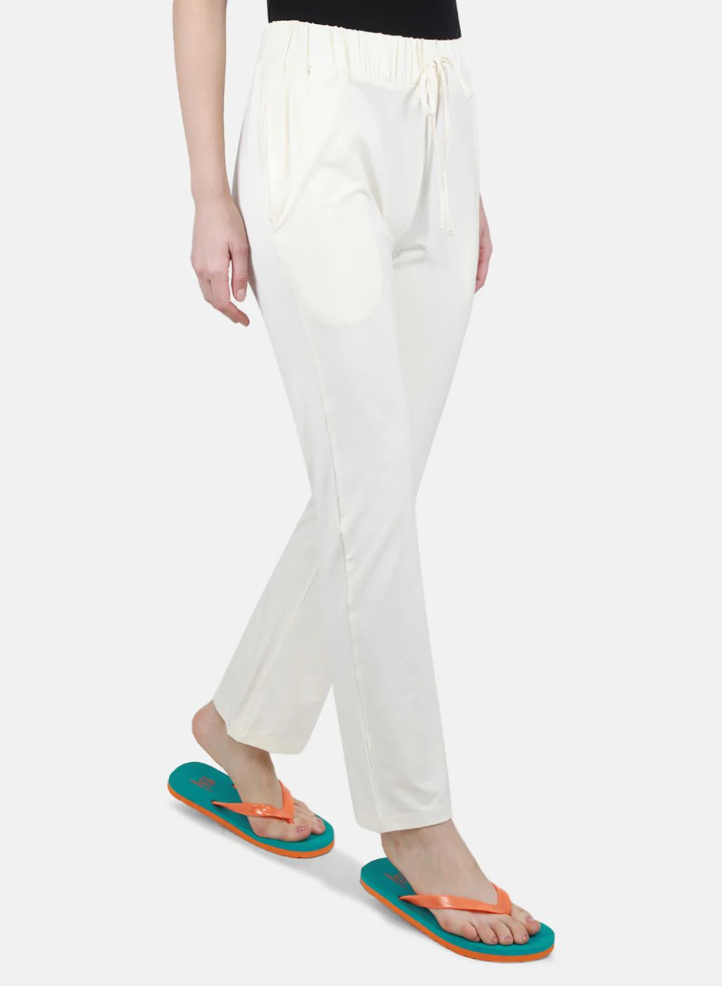 Women Off White Regular Fit Lower - Image 6