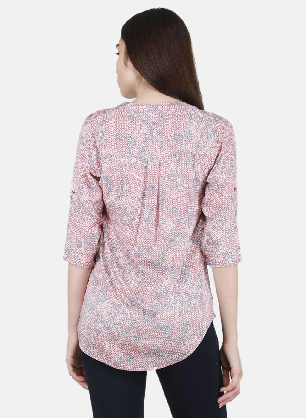 Women Peach Printed Top - Image 3