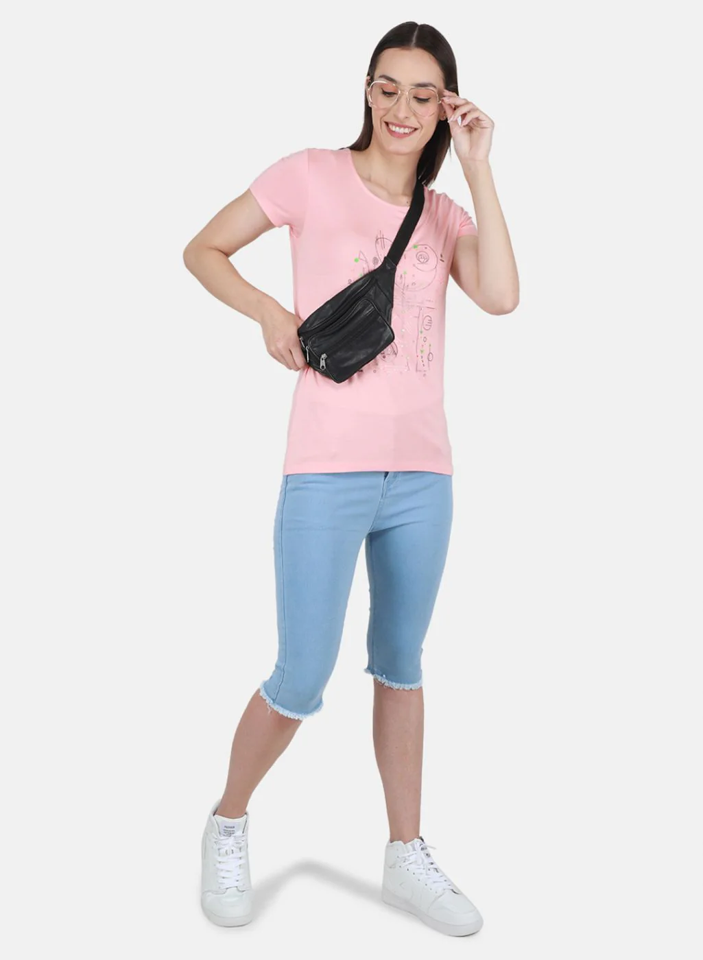 Women Peach Printed Top - Image 4