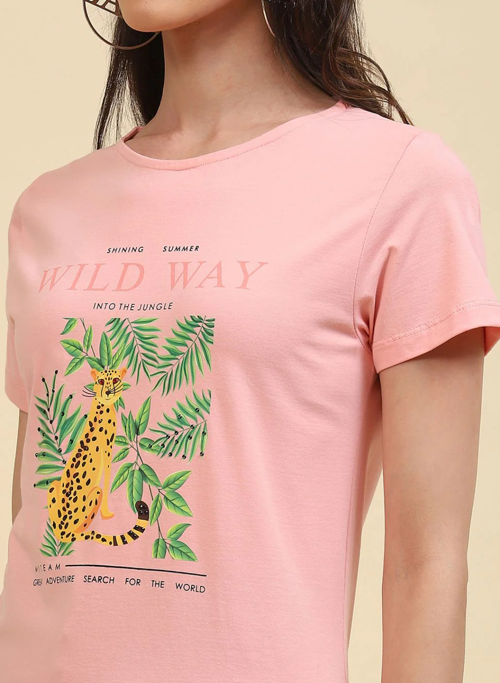 Women Peach Printed Top - Image 6