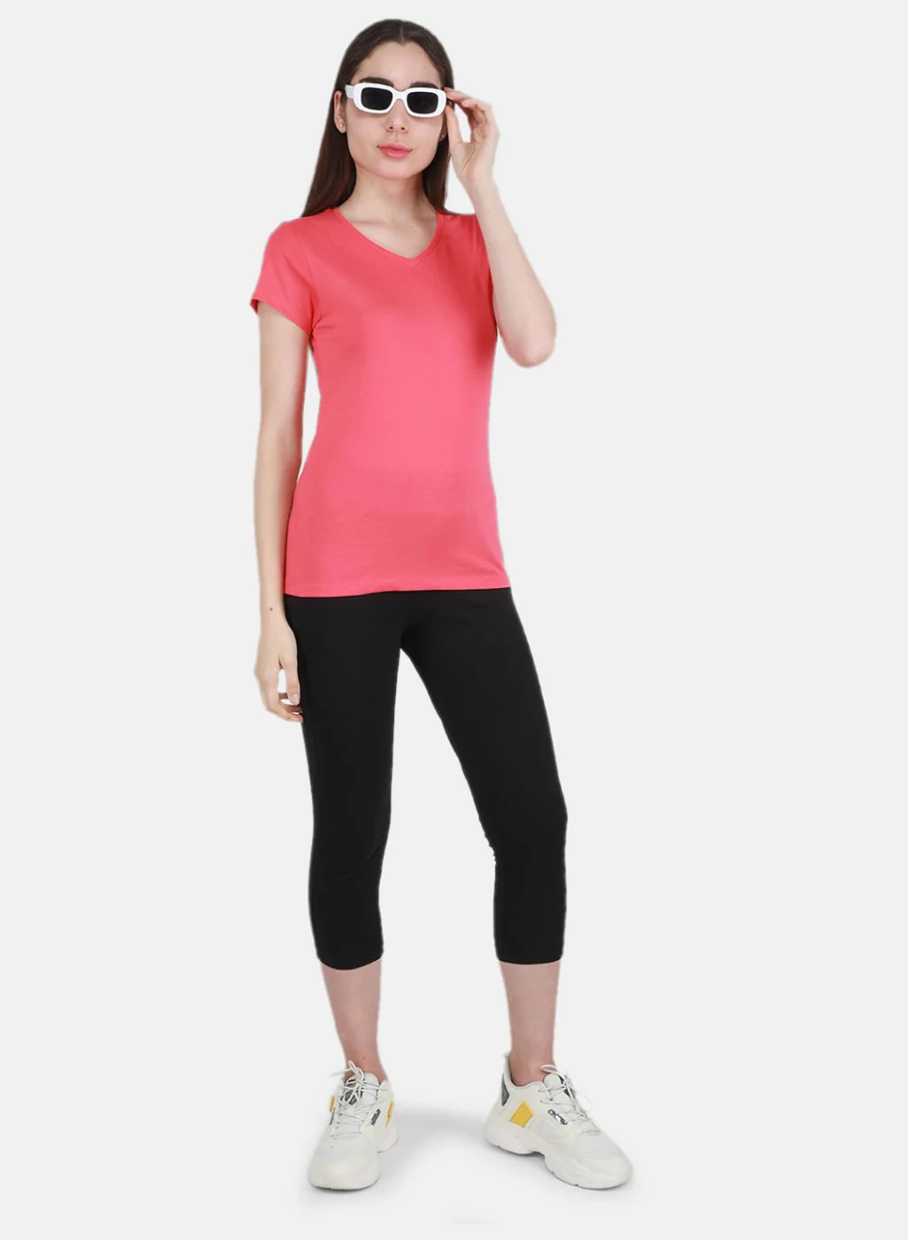 Women Pink & Aqua Blue Solid Top 2 Pc Set - Image 5
