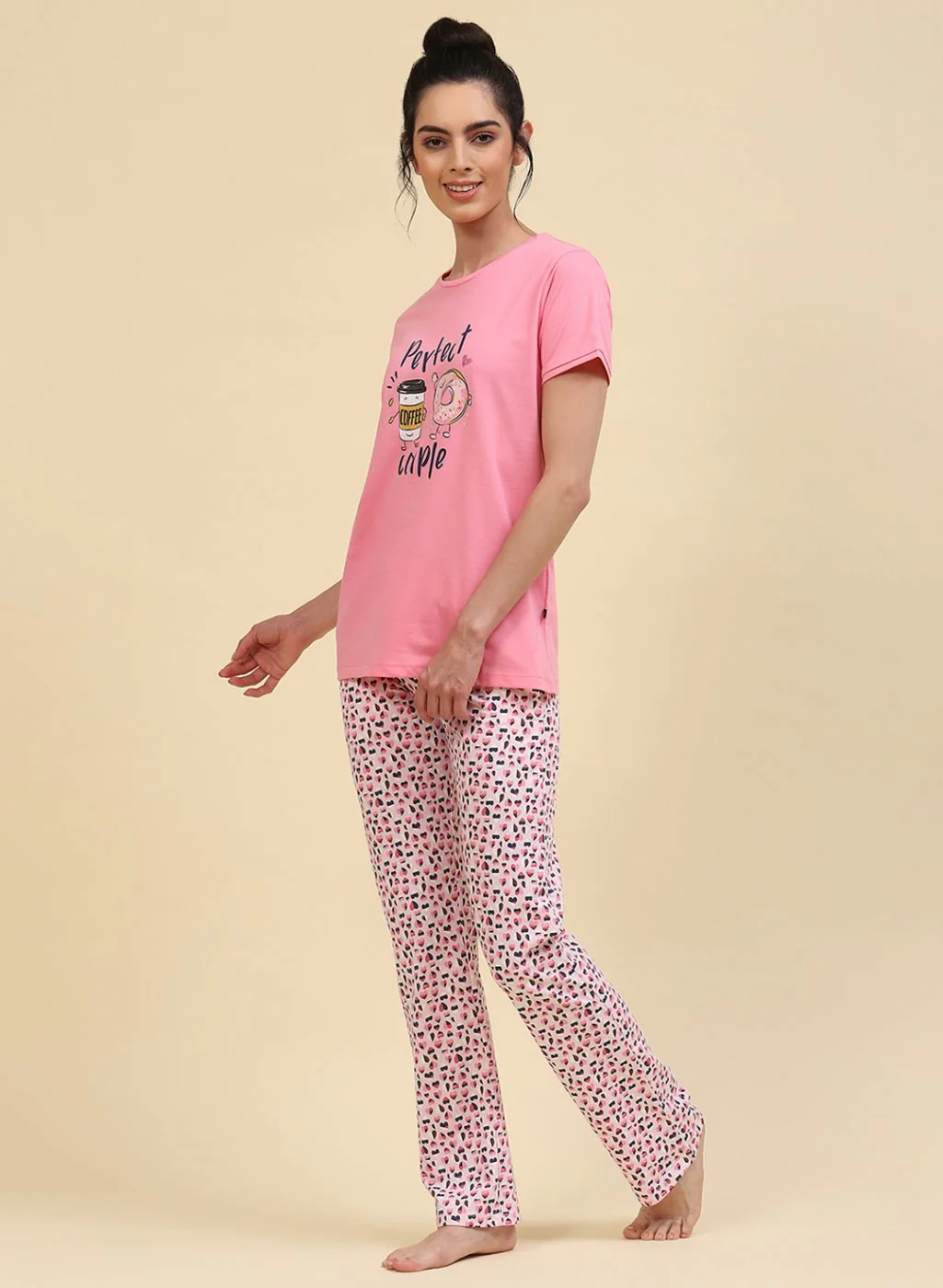 Women Pink & Blue Printed Combo Set - Image 3
