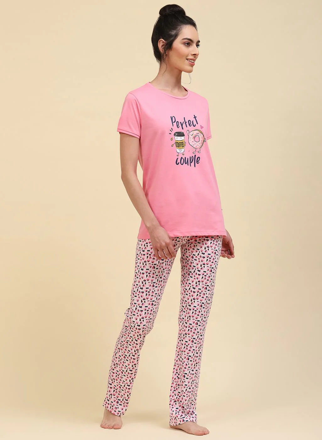 Women Pink & Blue Printed Combo Set - Image 4