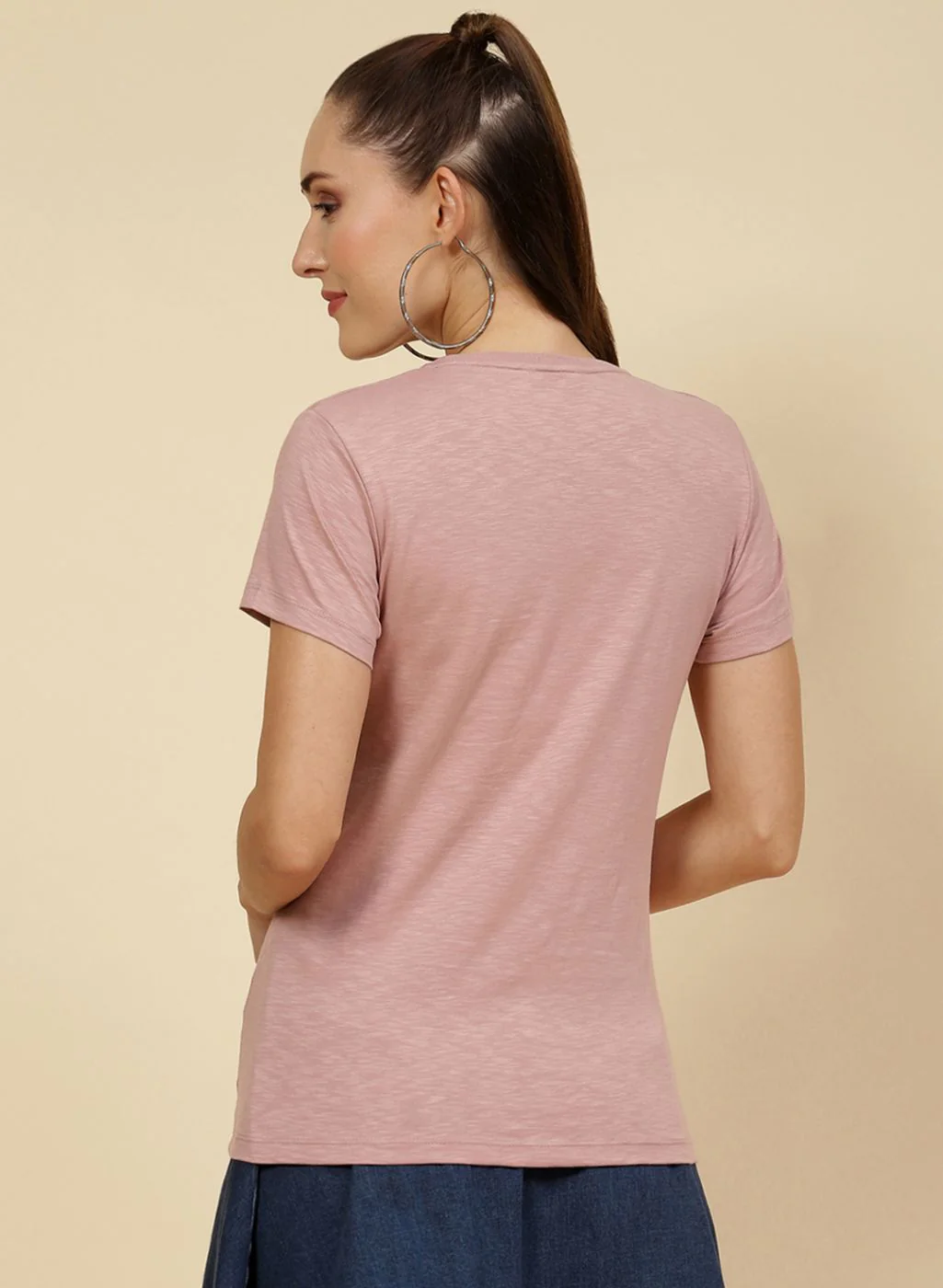 Women Pink Embroidered Top - Image 5