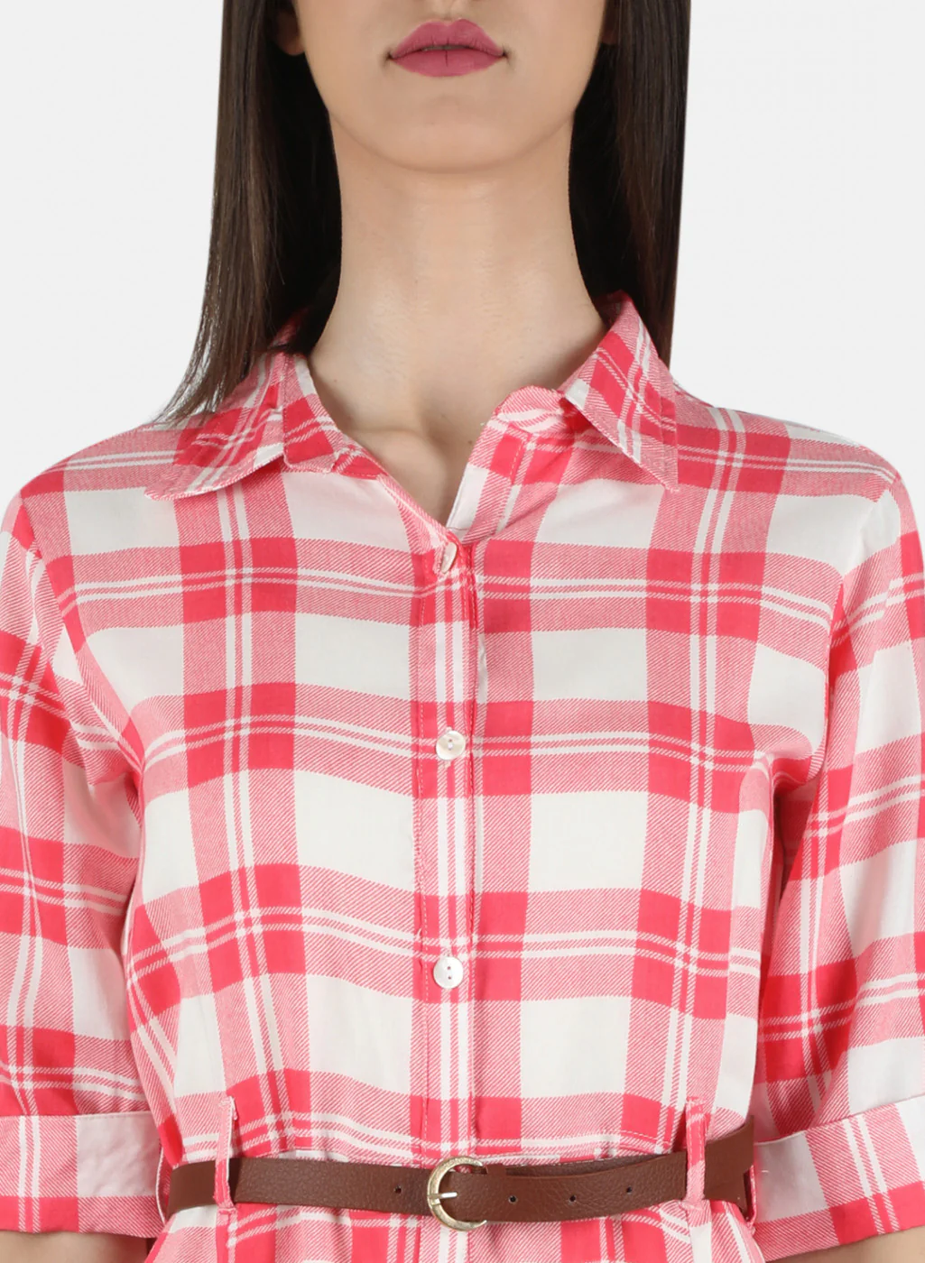 Women Pink Printed Dress - Image 5