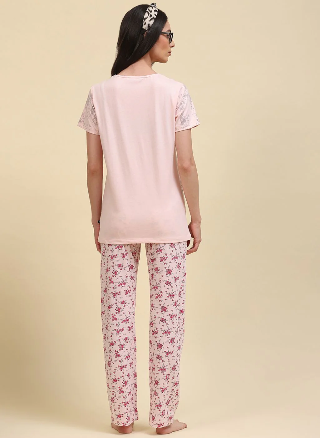 Women Pink Printed Lower Set - Image 4