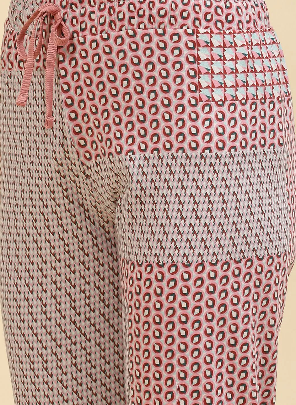 Women Pink Printed Lower Set - Image 7