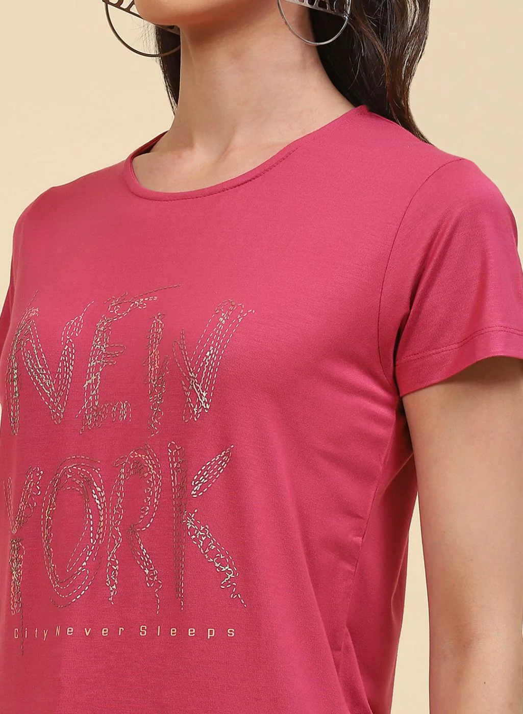 Women Pink Printed Top - Image 6