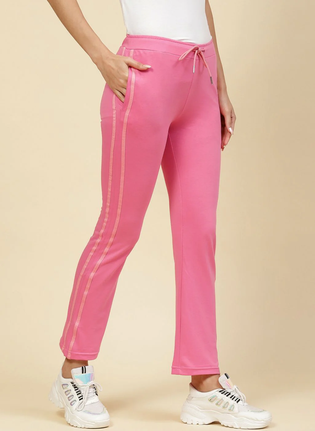 Women Pink Regular Fit Lower - Image 5