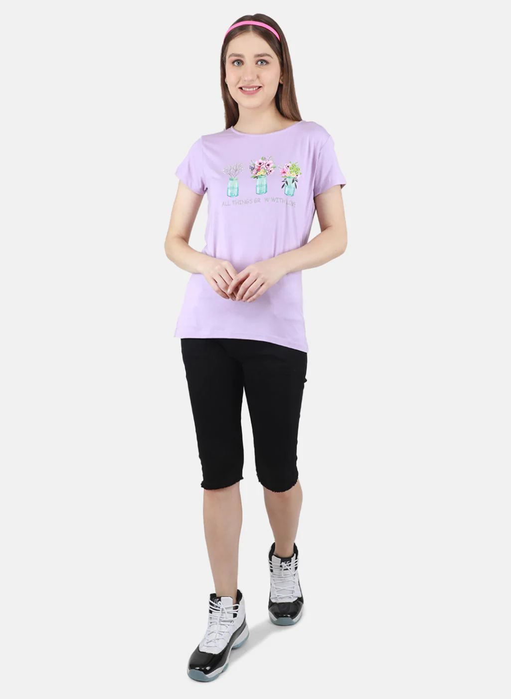 Women Purple Printed Top - Image 4