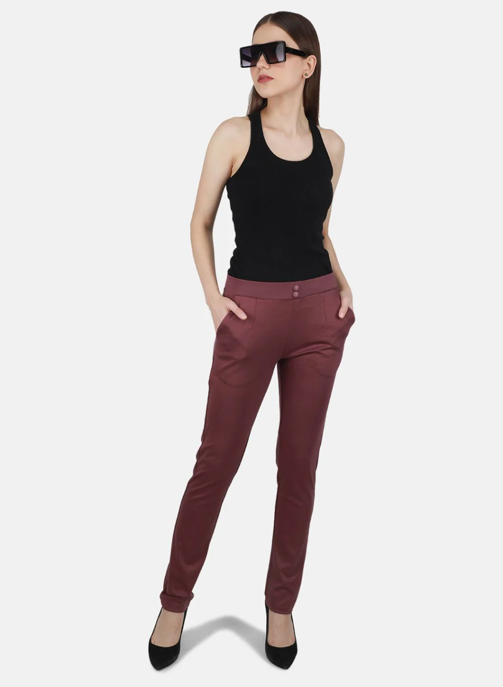 Women Purple Regular Fit Lower - Image 4