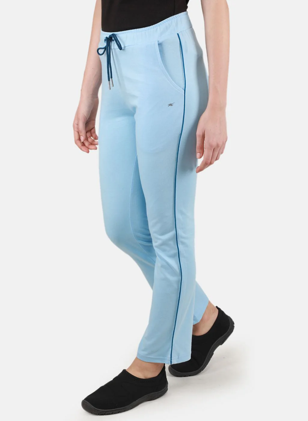 Women Sky Blue Regular Fit Lower - Image 2