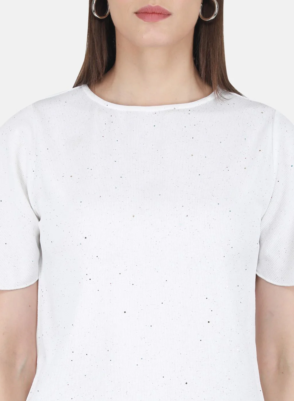 Women White Printed Top - Image 5