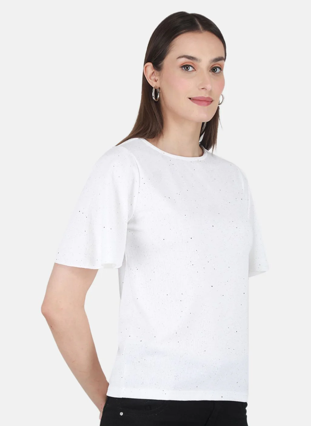 Women White Printed Top - Image 6