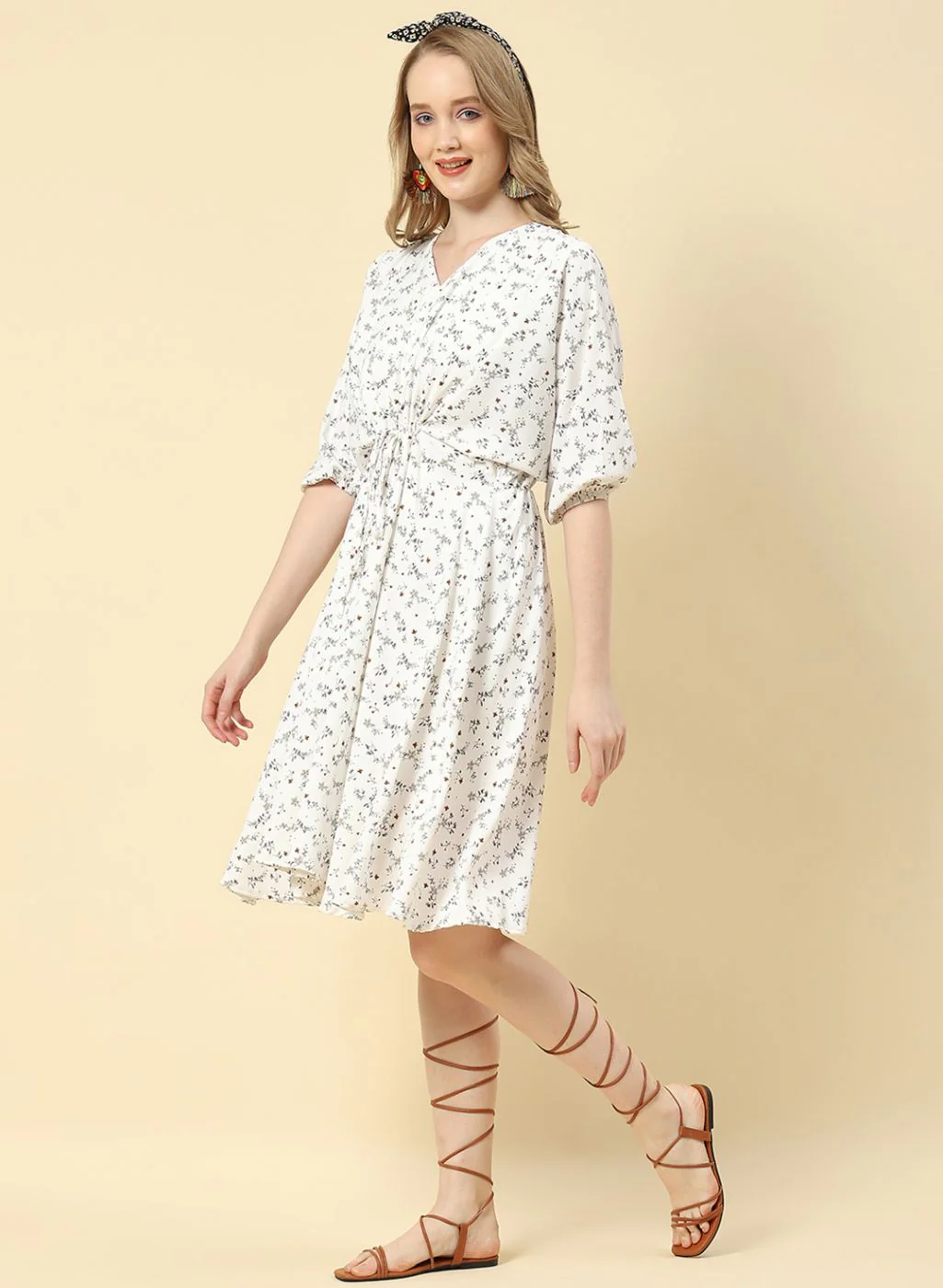 Women White Printed Tunic - Image 6