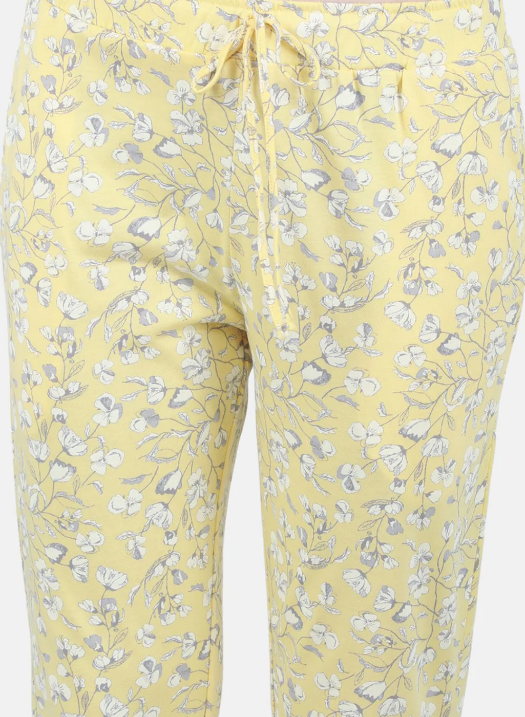 Women Yellow Printed Lower Set - Image 6