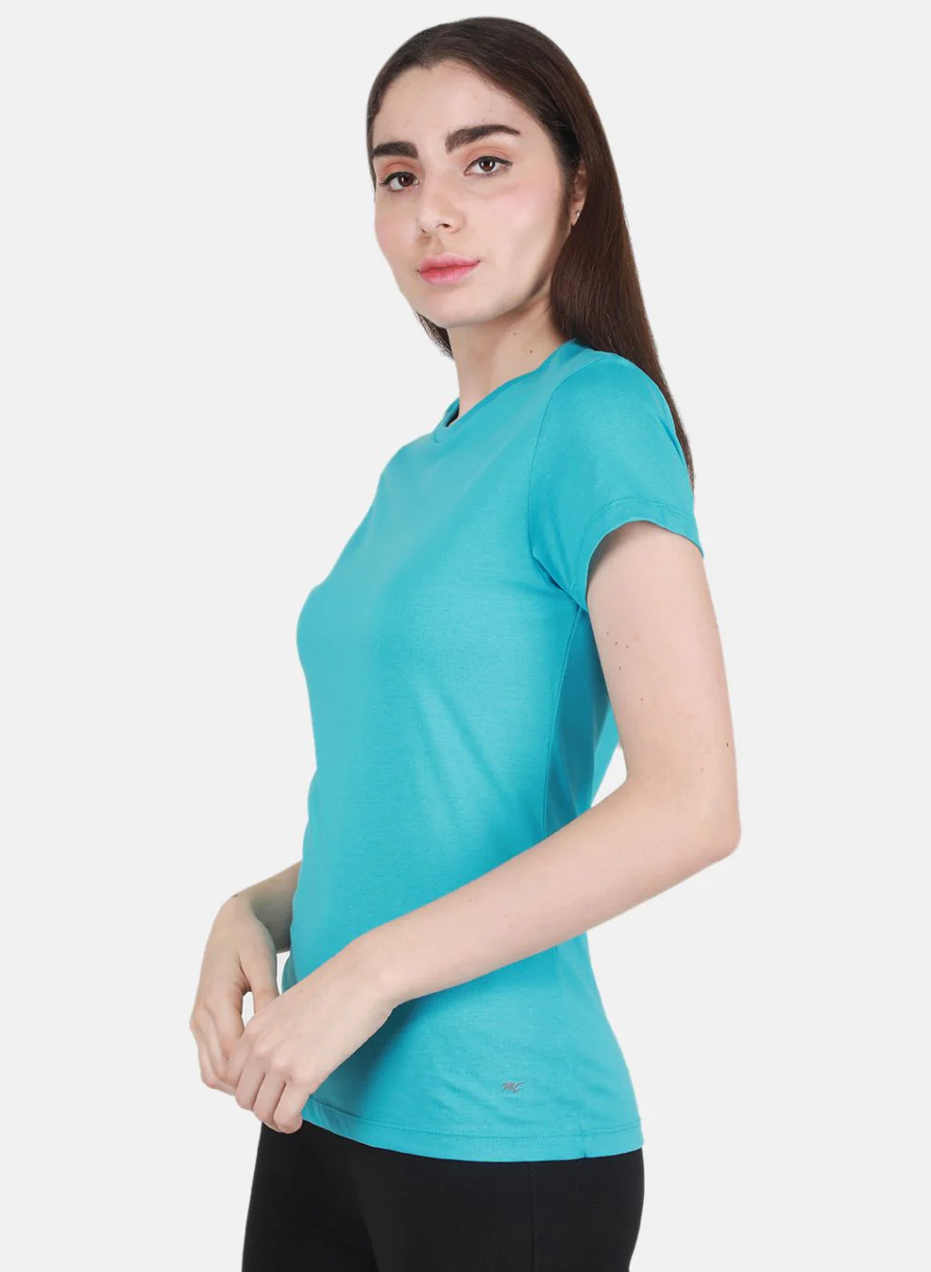Women Yellow & Turquoise Blue Solid Top 2 Pc Set - Image 3