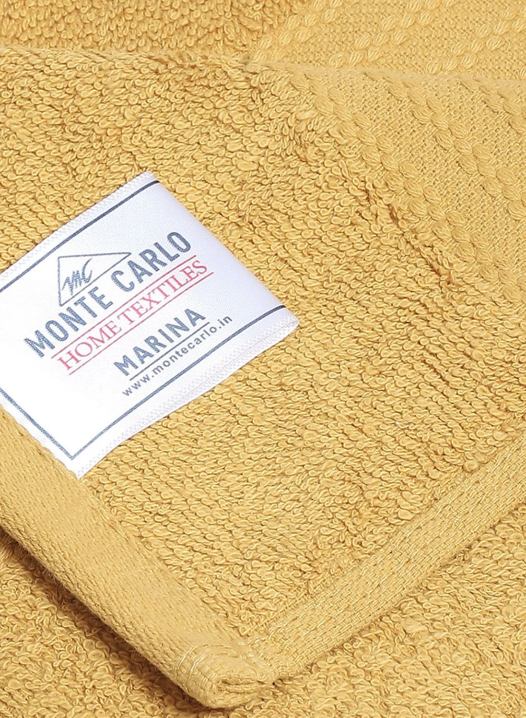 Yellow Cotton 400 GSM Bath Towel - Image 4