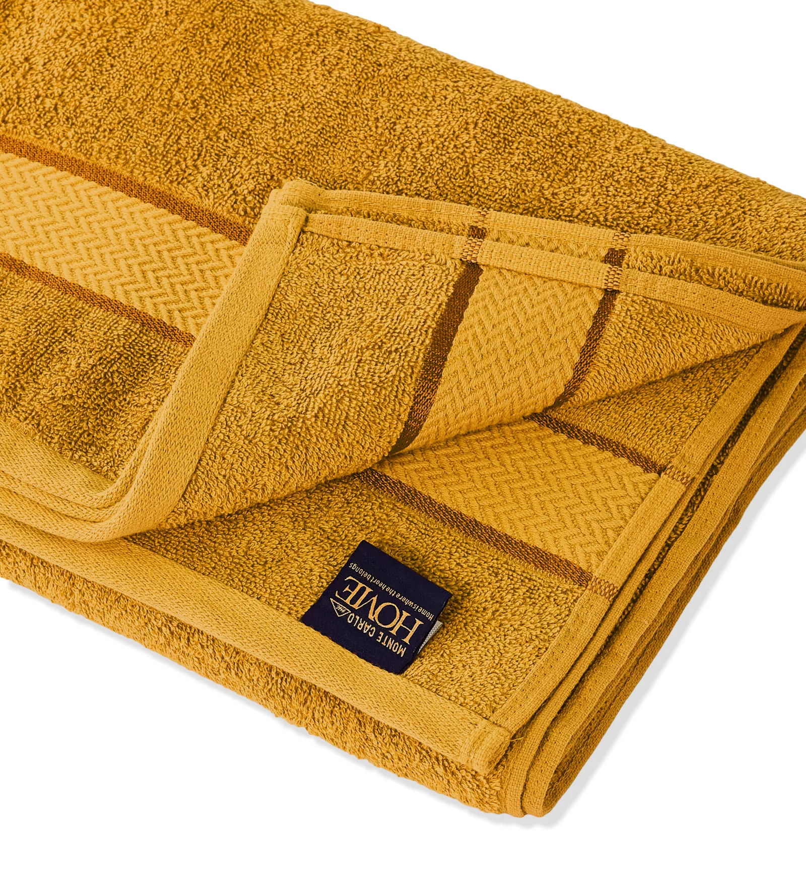 Mustard Pure Cotton Solid 450 GSM Bath Towel 1 Piece (Oasis Collection) - Image 5