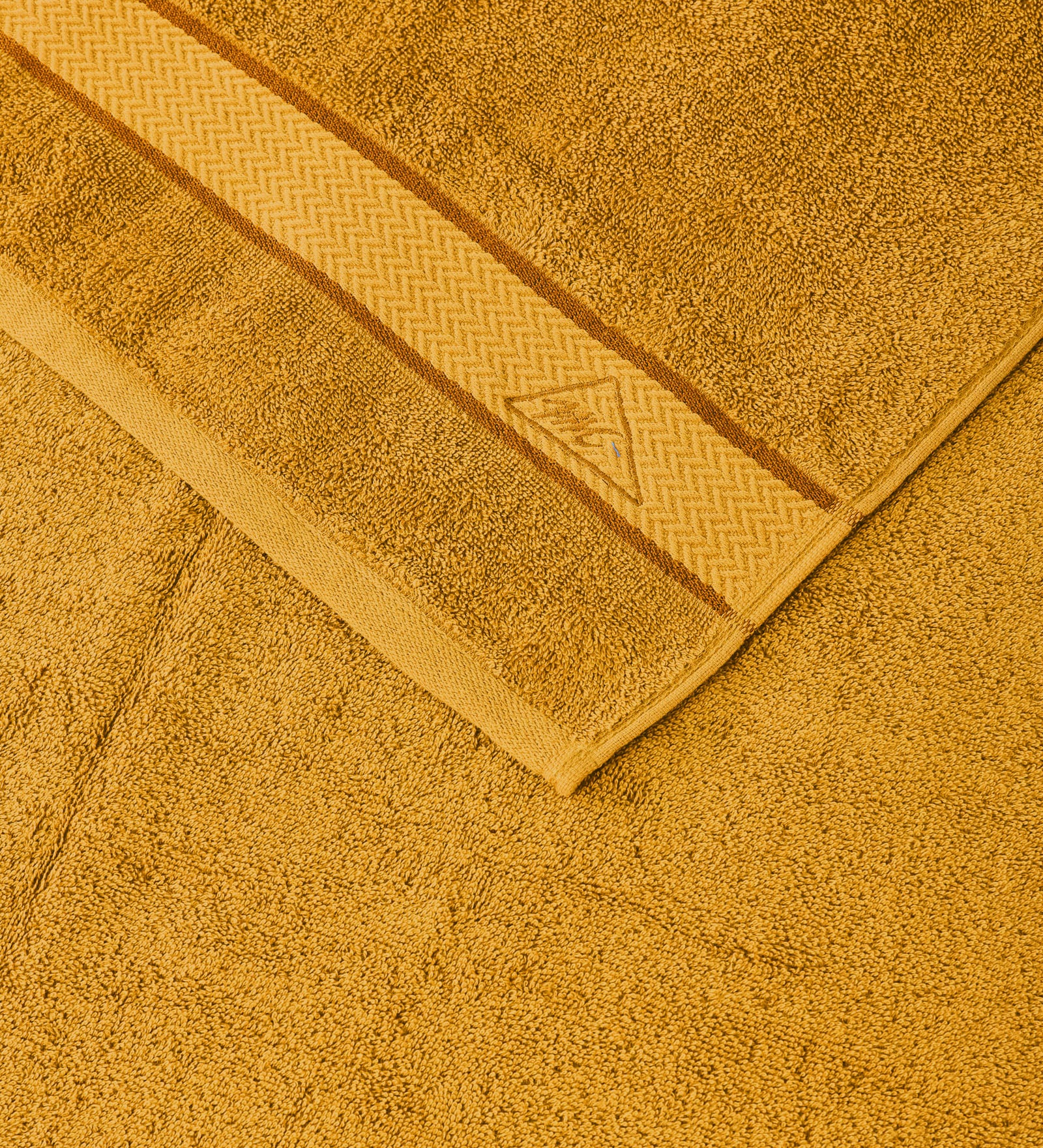 Mustard Pure Cotton Solid 450 GSM Bath Towel 1 Piece (Oasis Collection) - Image 6