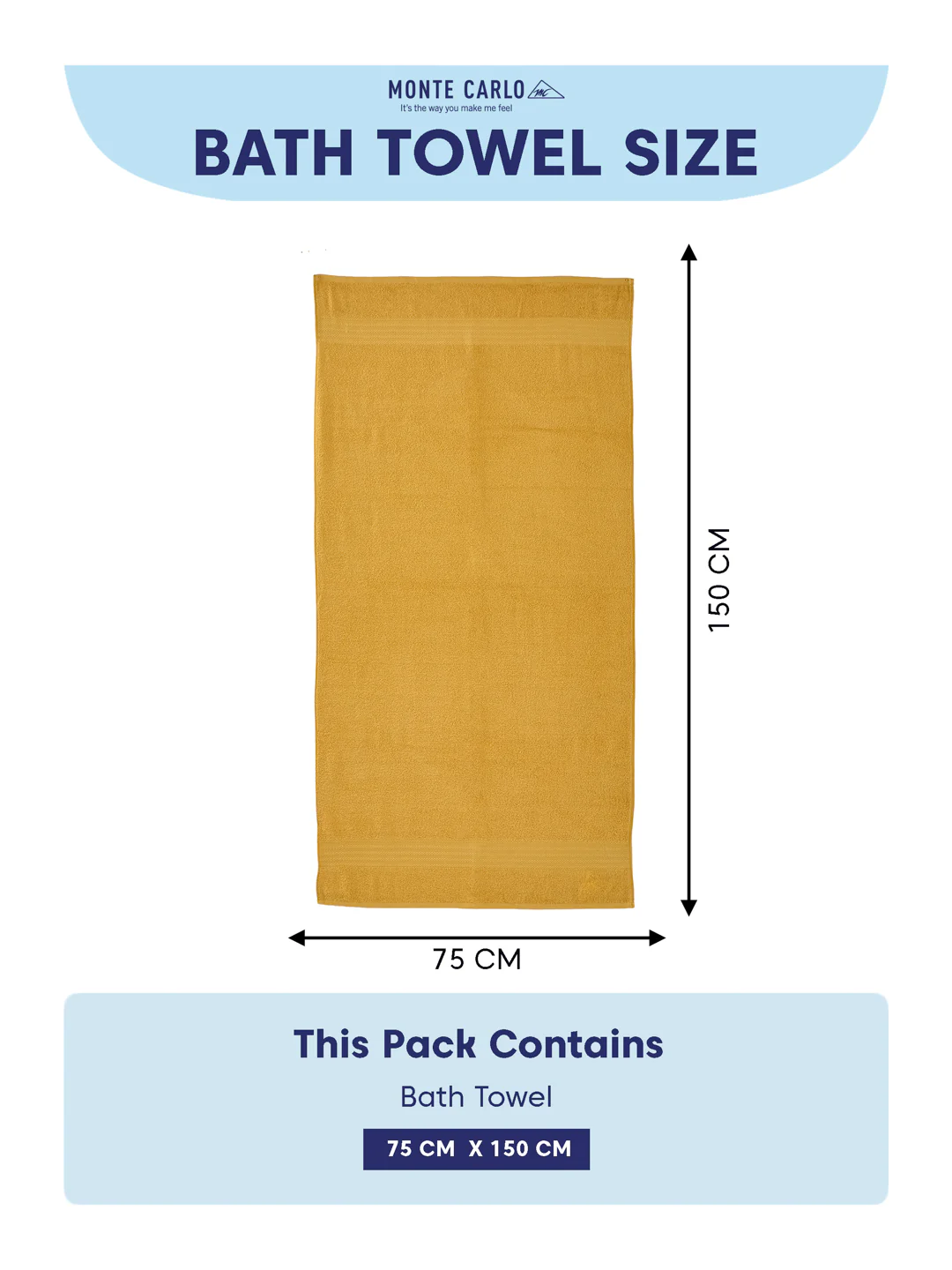 Mustard Yellow 100% Cotton Solid 380 GSM Bath Towel Jazz 4 Pc Set Gifting Box Pack - Image 10