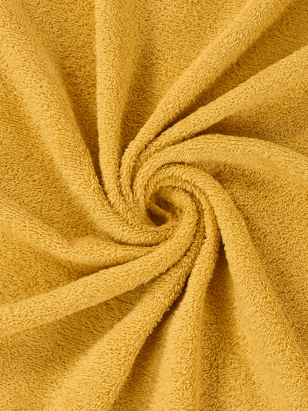 Mustard Yellow 100% Cotton Solid 380 GSM Bath Towel Jazz 4 Pc Set Gifting Box Pack - Image 9