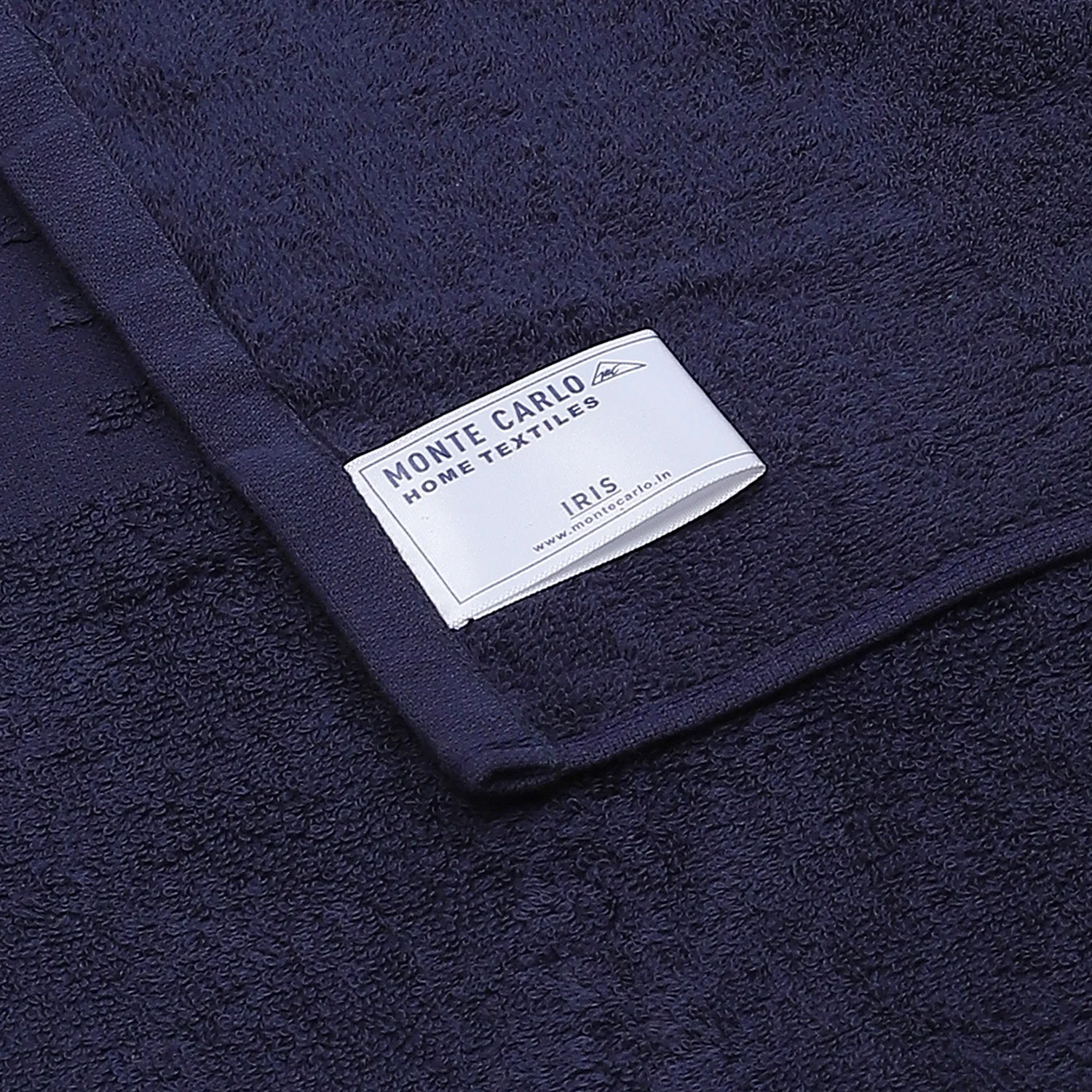 Navy Blue Cotton 525 GSM Bath Towel - Image 4