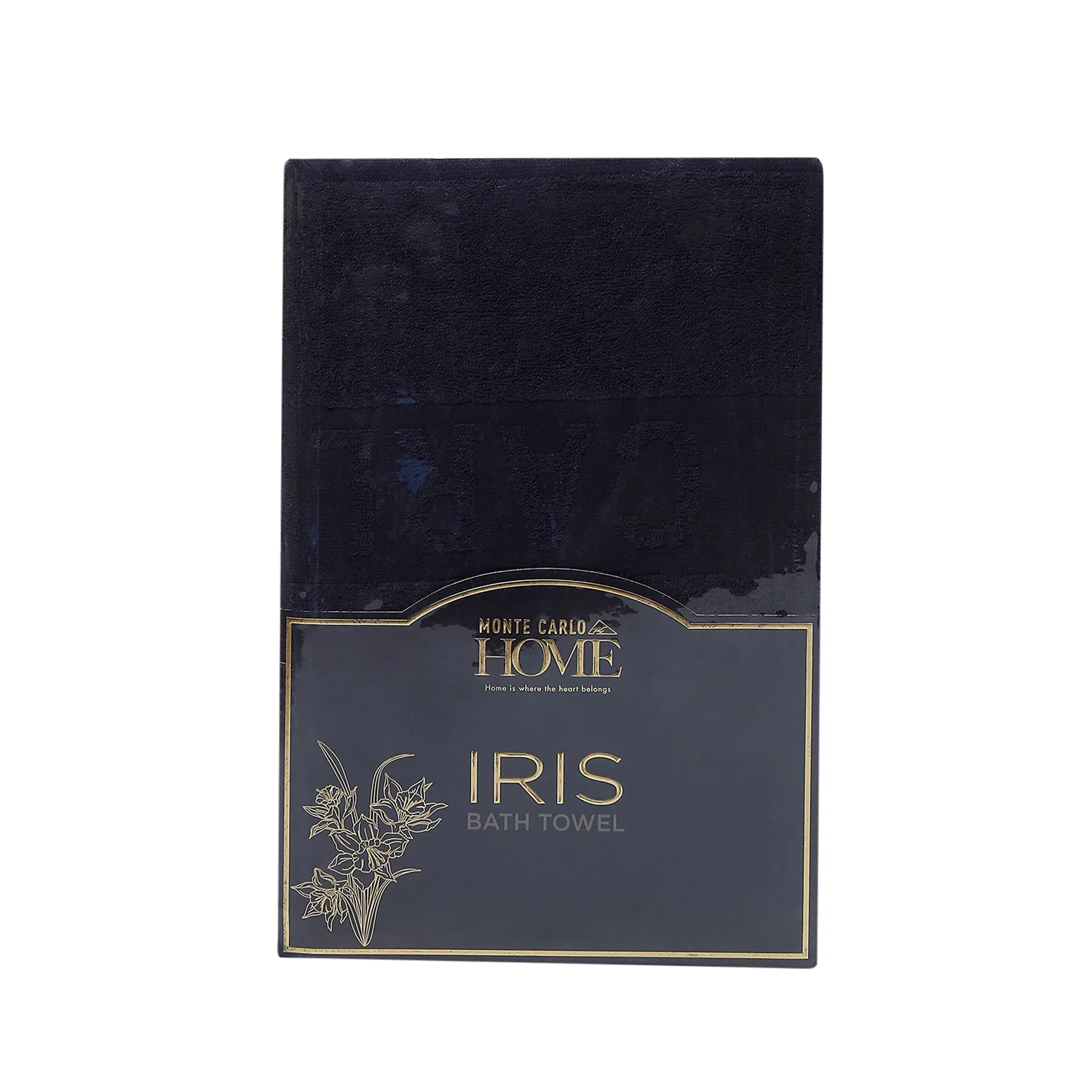 Navy Blue Cotton 525 GSM Bath Towel - Image 5