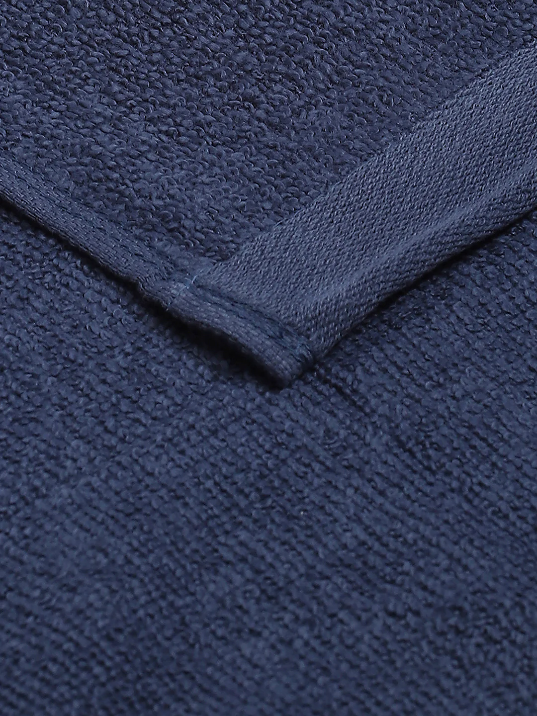 Navy Blue Cotton Solid 600 GSM Face Towel (Pack of 4) - Image 4