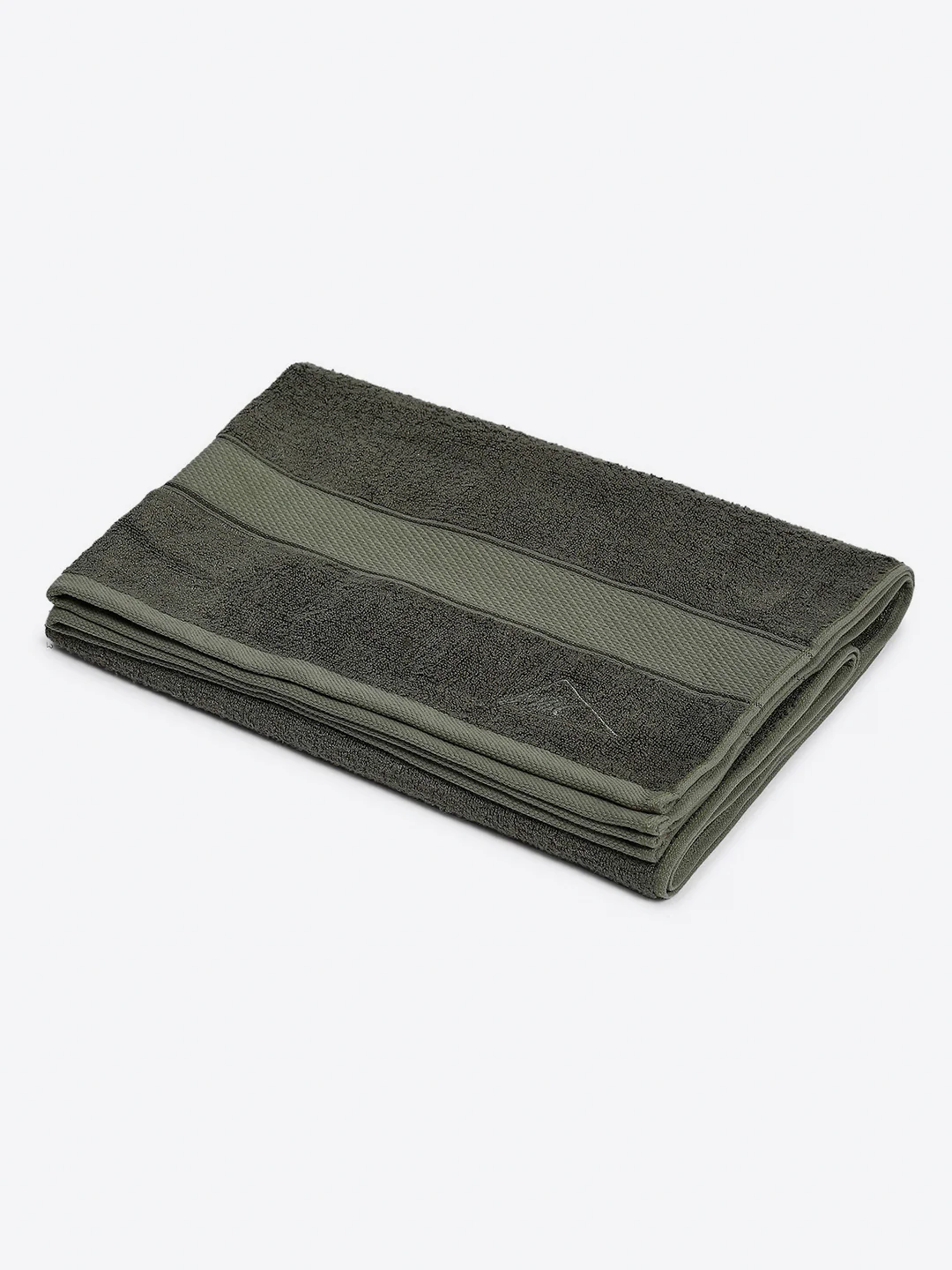 Olive Bamboo Solid 600 GSM Bath Towel (Bamboo) - Image 2