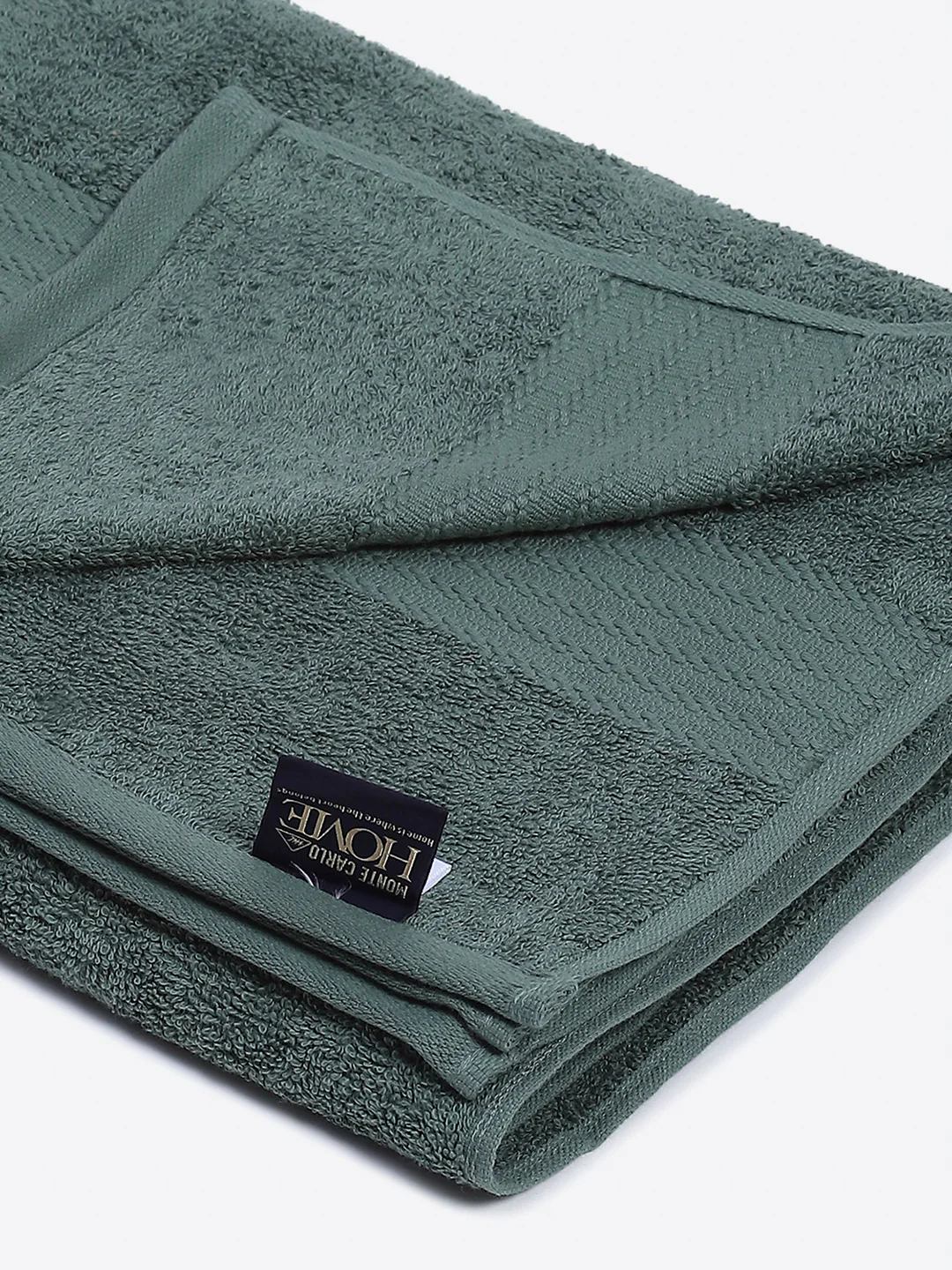 Olive Cotton Solid 400 GSM Car Towel (Jazz) - Image 3