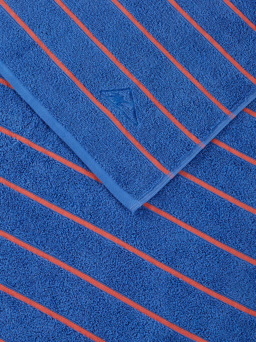 Orange & Blue 100% Cotton Solid 480 GSM Bath Towel King & Queen 2 Pc Set Gifting Box Pack - Image 8