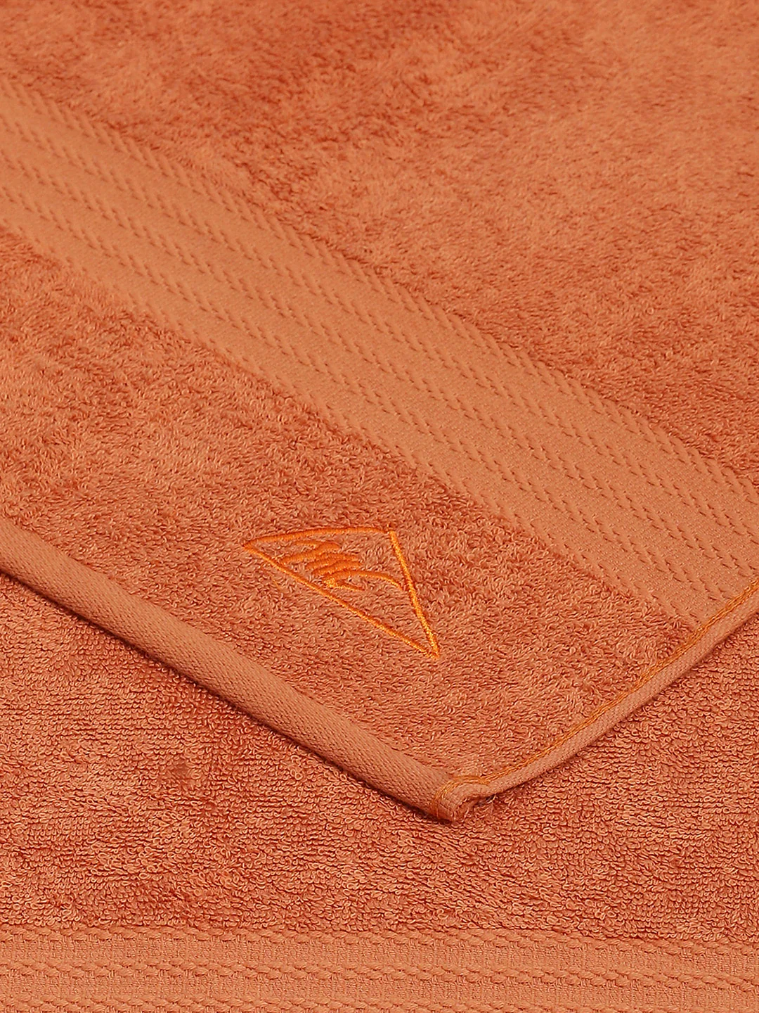 Orange Cotton Solid 400 GSM Bath Towel (Jazz) - Image 4