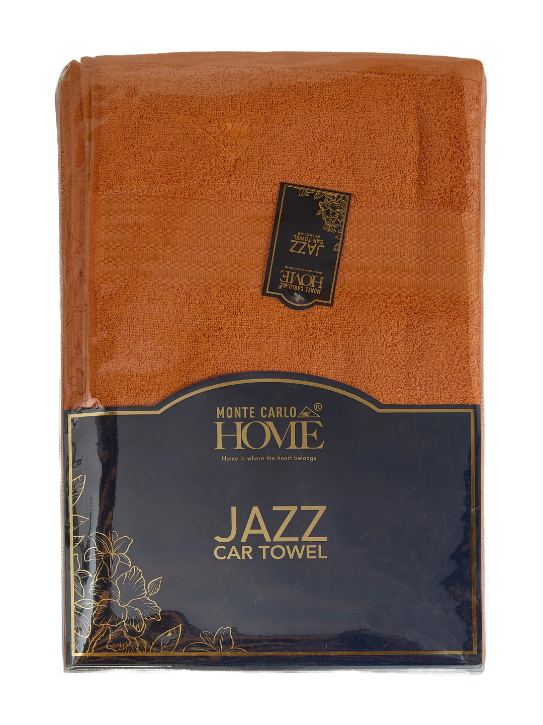 Orange Pure Cotton Solid 380 GSM Car Towel 1 Piece (Jazz Collection) - Image 8