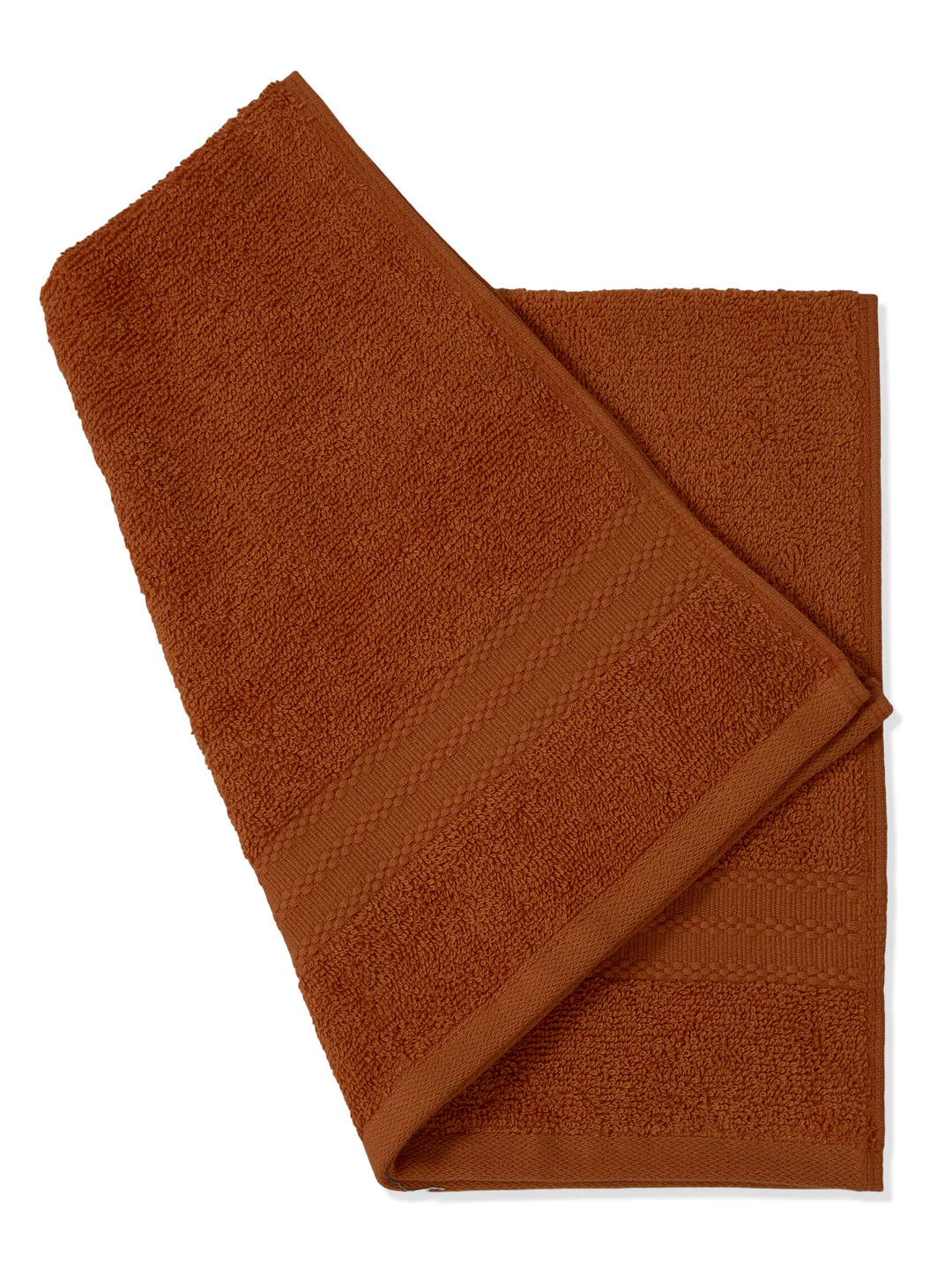 Orange Pure Cotton Solid 380 GSM Hand Towel 2 Pc Set (Jazz Collection) - Image 8