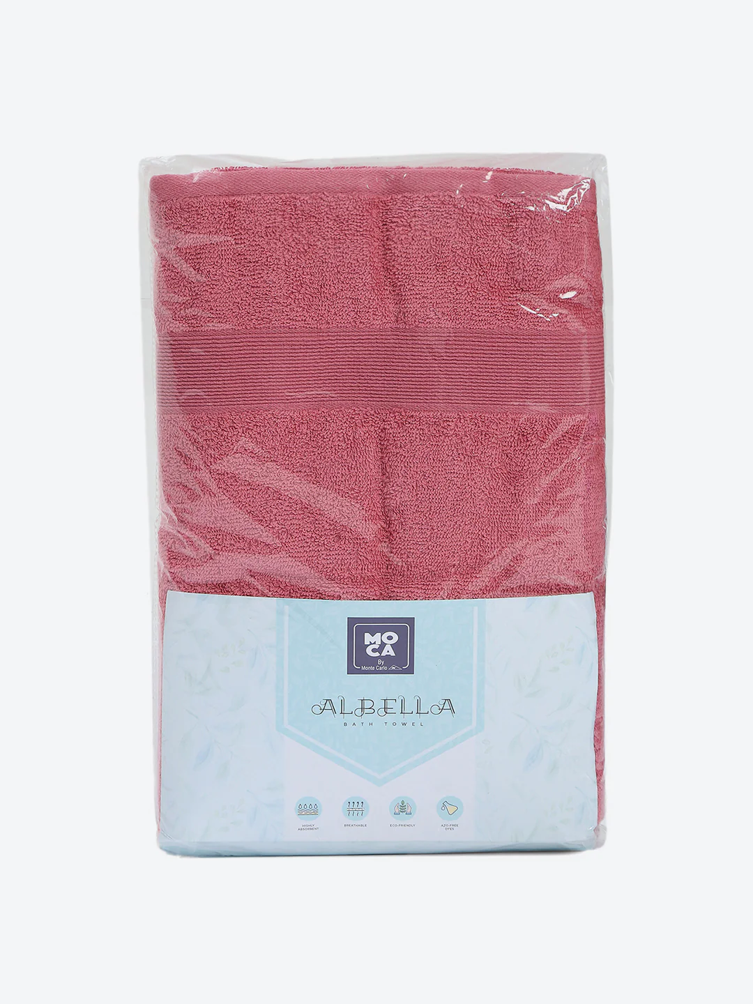Peach Cotton Solid 380 GSM Bath Towel 2Pc Set (Albella) - Image 6